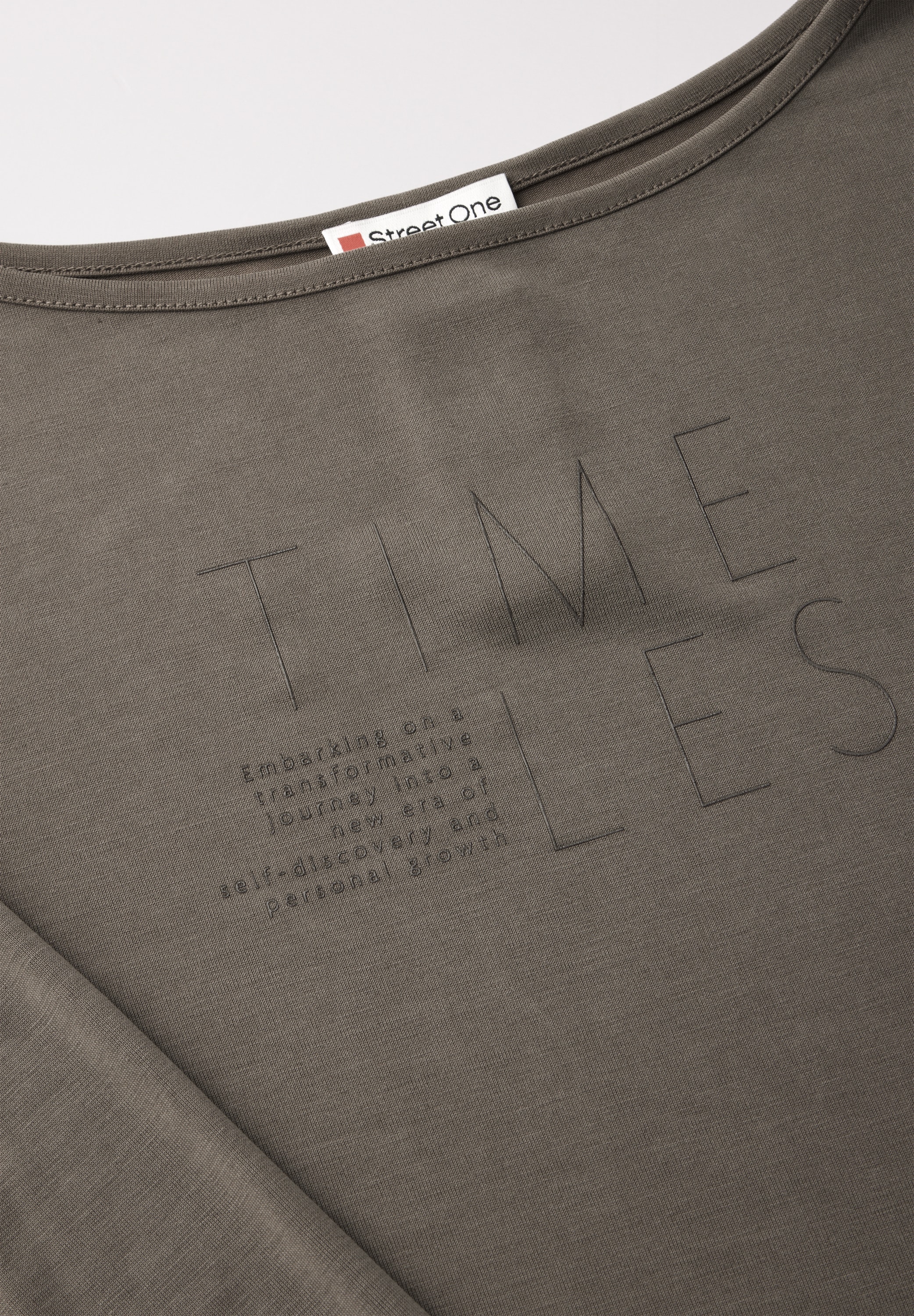 STREET ONE Langarmshirt, mit Schriftzügen