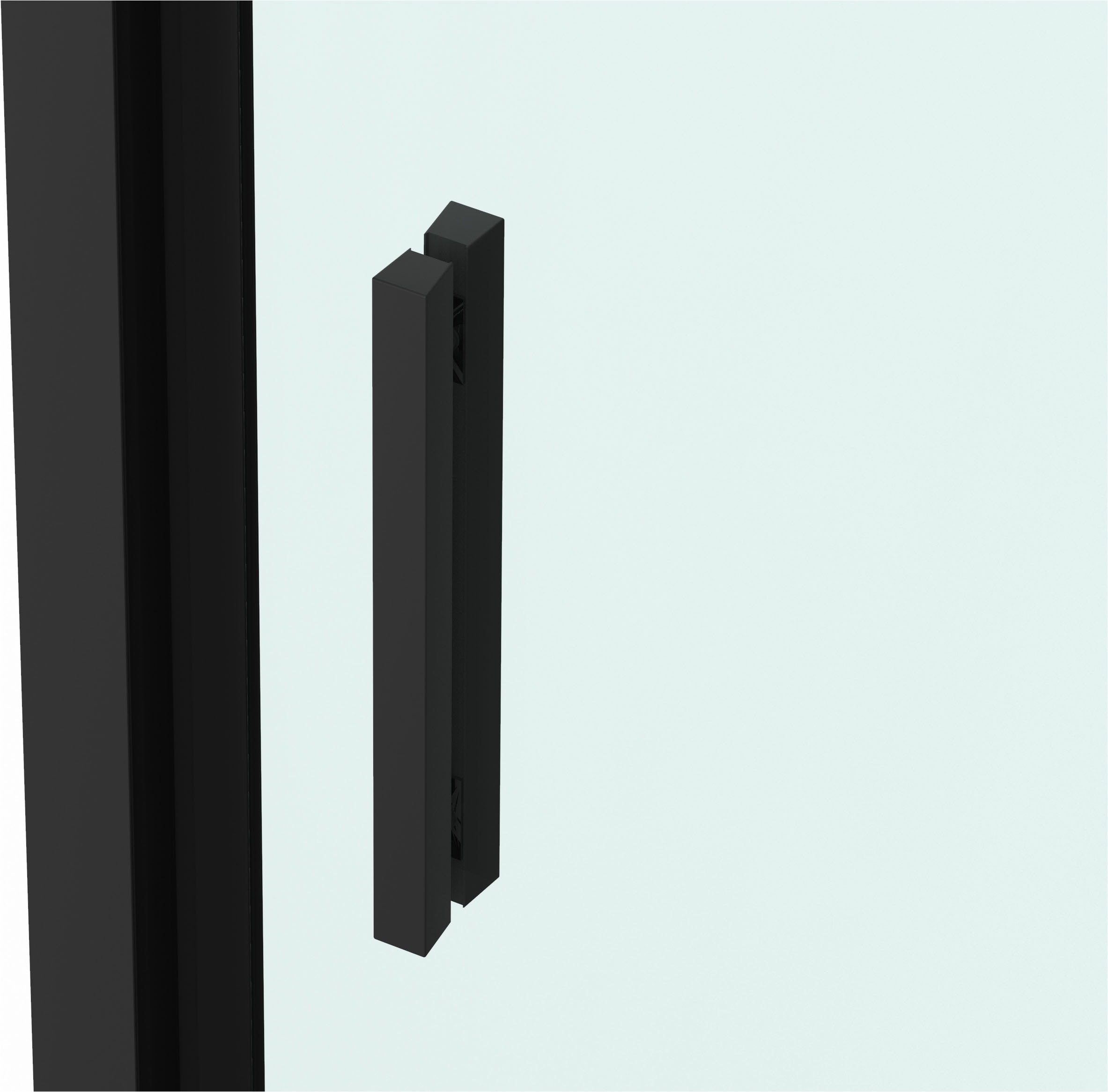 Sanotechnik Dusch-Schwingtür »Sanotechnik SlimLine Schwenktür schwarz« Easy Clean Beschichtung