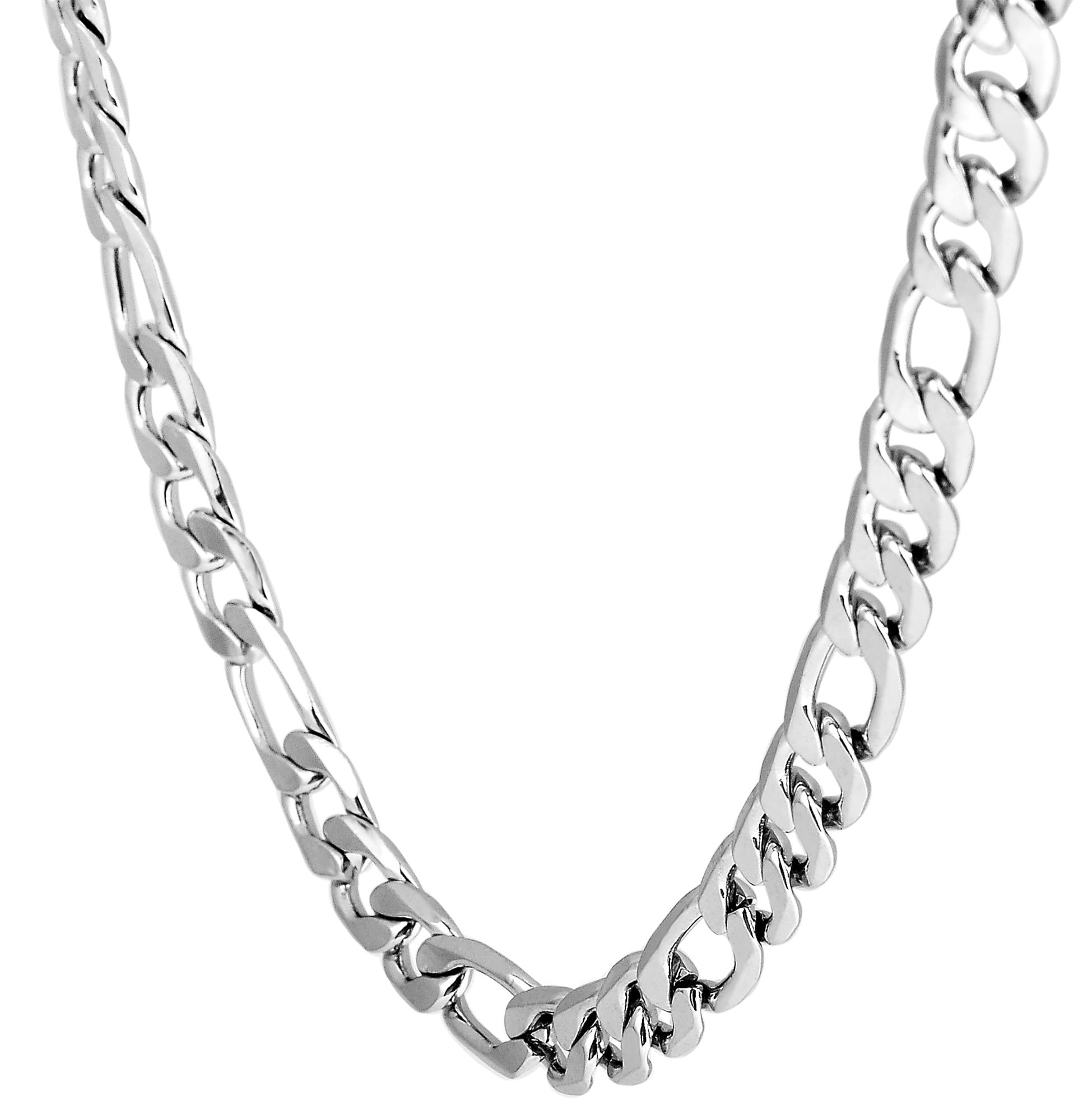 Adelia´s Gliederkette »Unisex Halskette ¿ Figarokette aus Edelstahl«