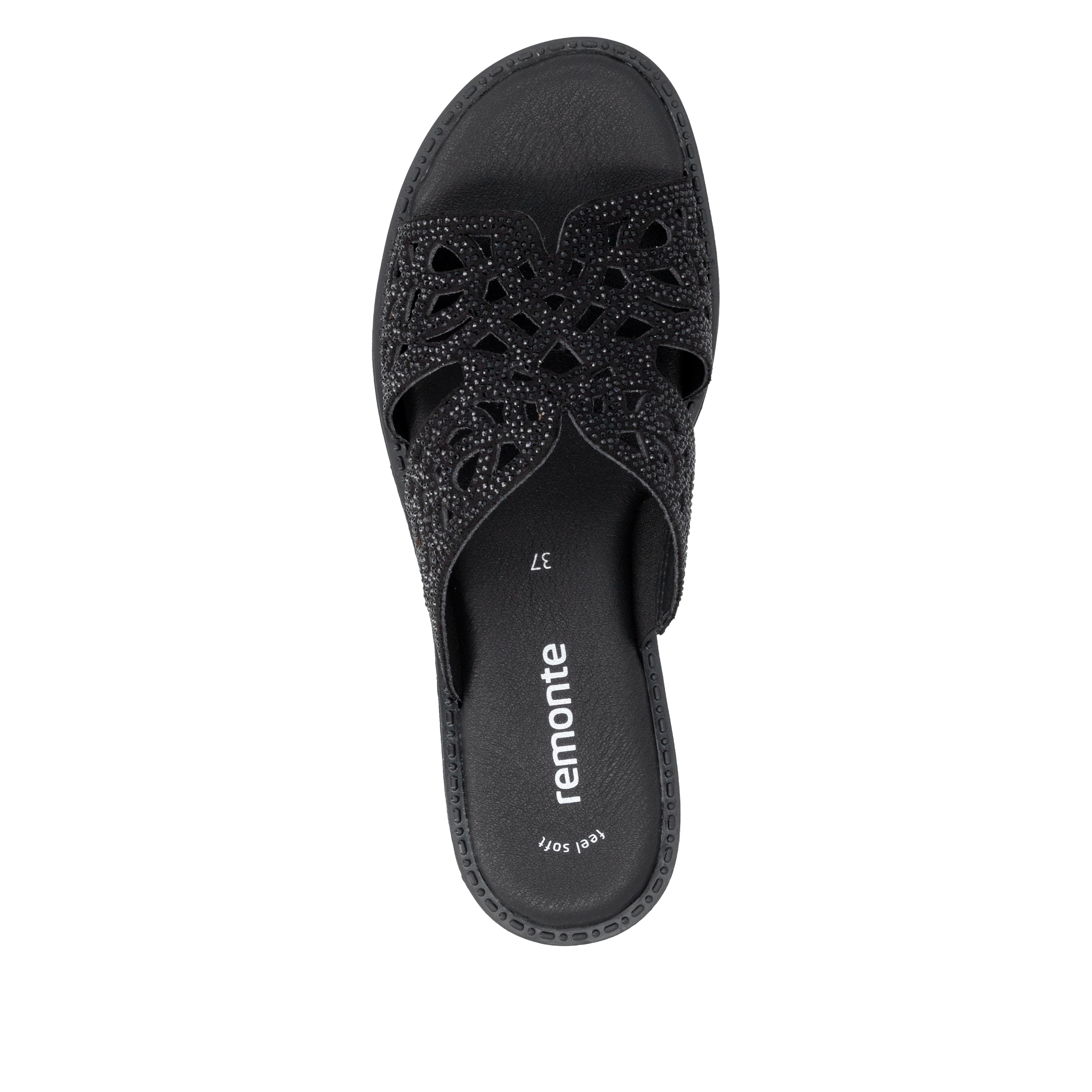 Remonte Pantolette  Sommerschuh mit Glitzersteine und Feel Soft-Ausstattung