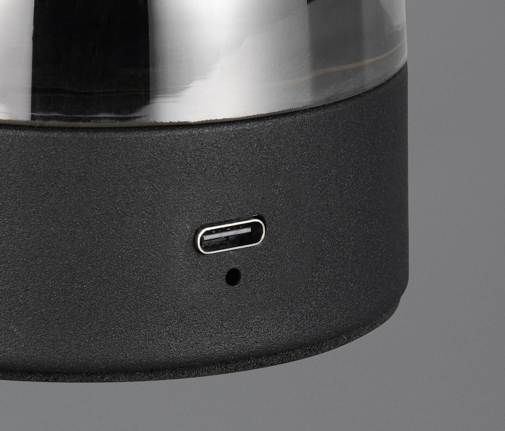 REALITY Leuchten LED Tischleuchte »DOOLEY, Akku LED Tischlampe aus Glas, Höhe 18 cm Ø 14cm, IP20 1,5W LED« LED-Board 1 Stk. Warmweiß 140 Lumen 3000K warmweiß, Touchdimmer, USB-Ladeanschluss