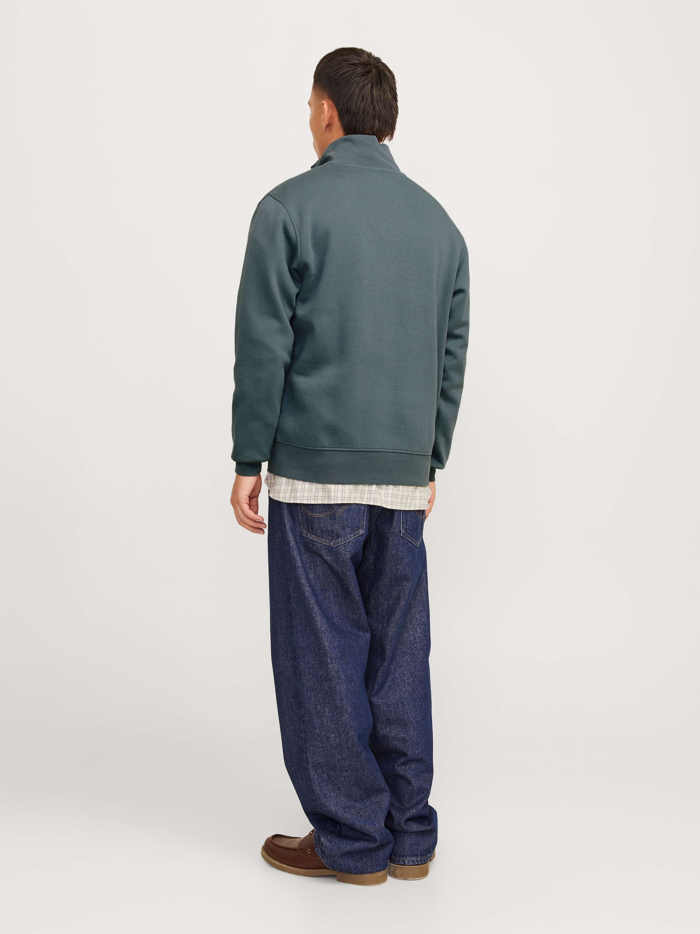 Jack & Jones Sweatshirt »JORVESTERBRO SWEAT QUARTER ZIP HN NOOS«, im Troyer-Look