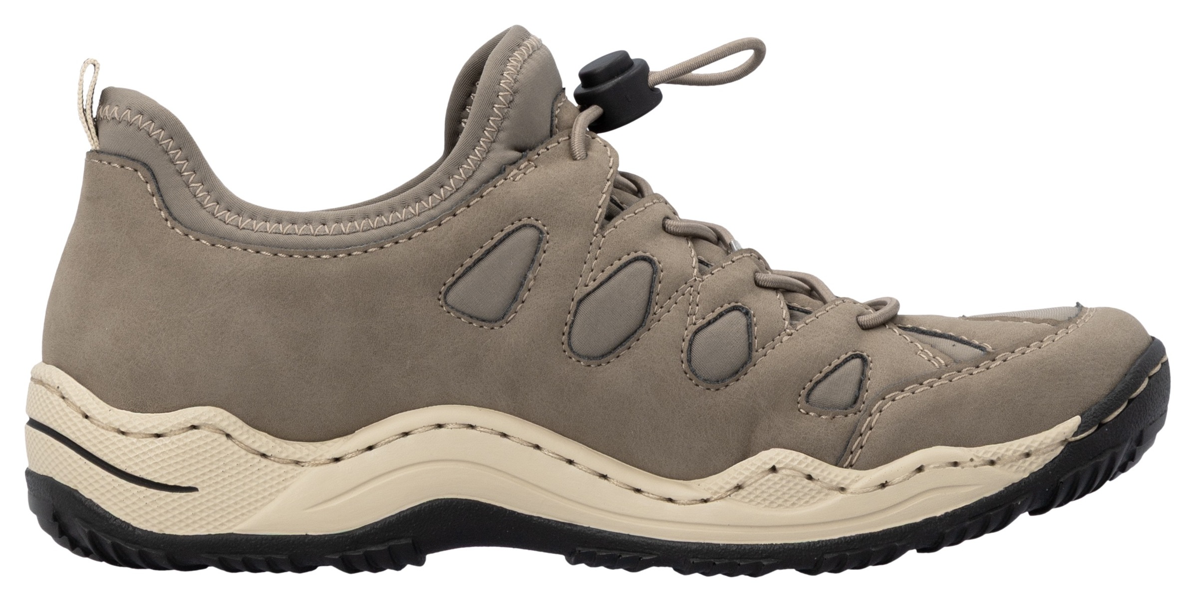 Rieker Slip-On Sneaker  Trekking Schuh, Freizeitschuh, Slipper mit Wechselfußbett