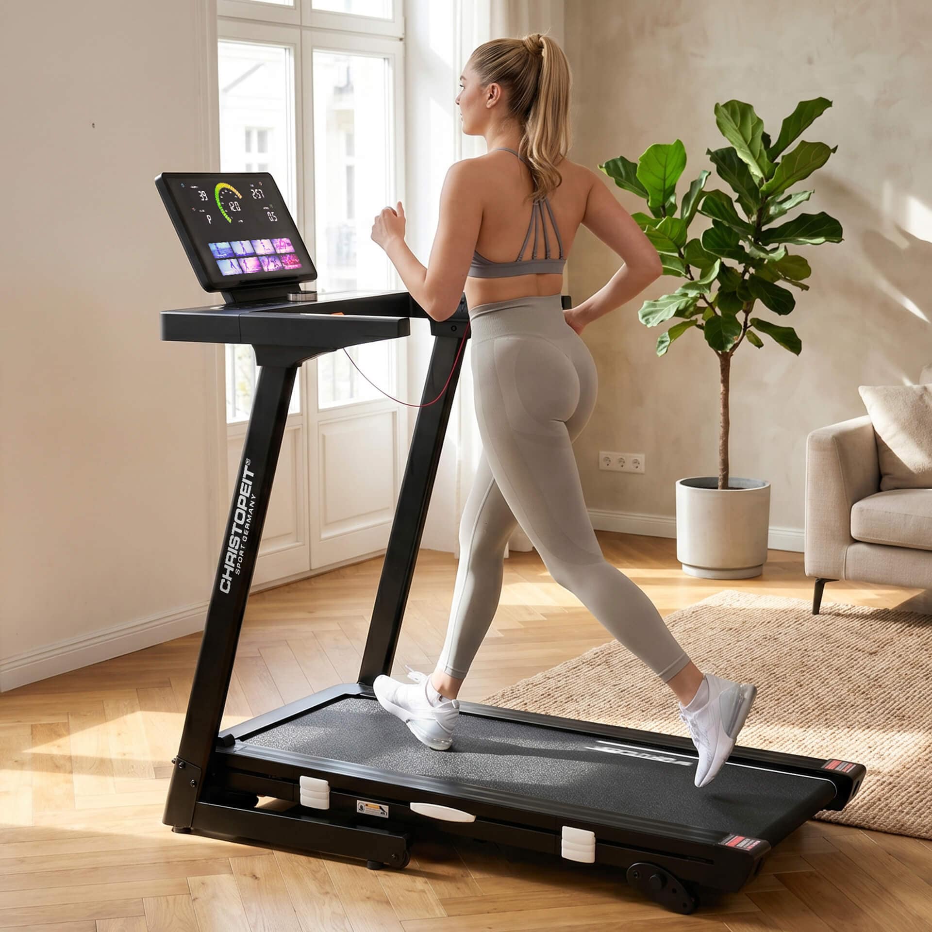 Christopeit Sport® Laufband »Laufband TM 4000 S« bis max. 16 km/h, klappbar, 120 kg max. Benutzergewicht