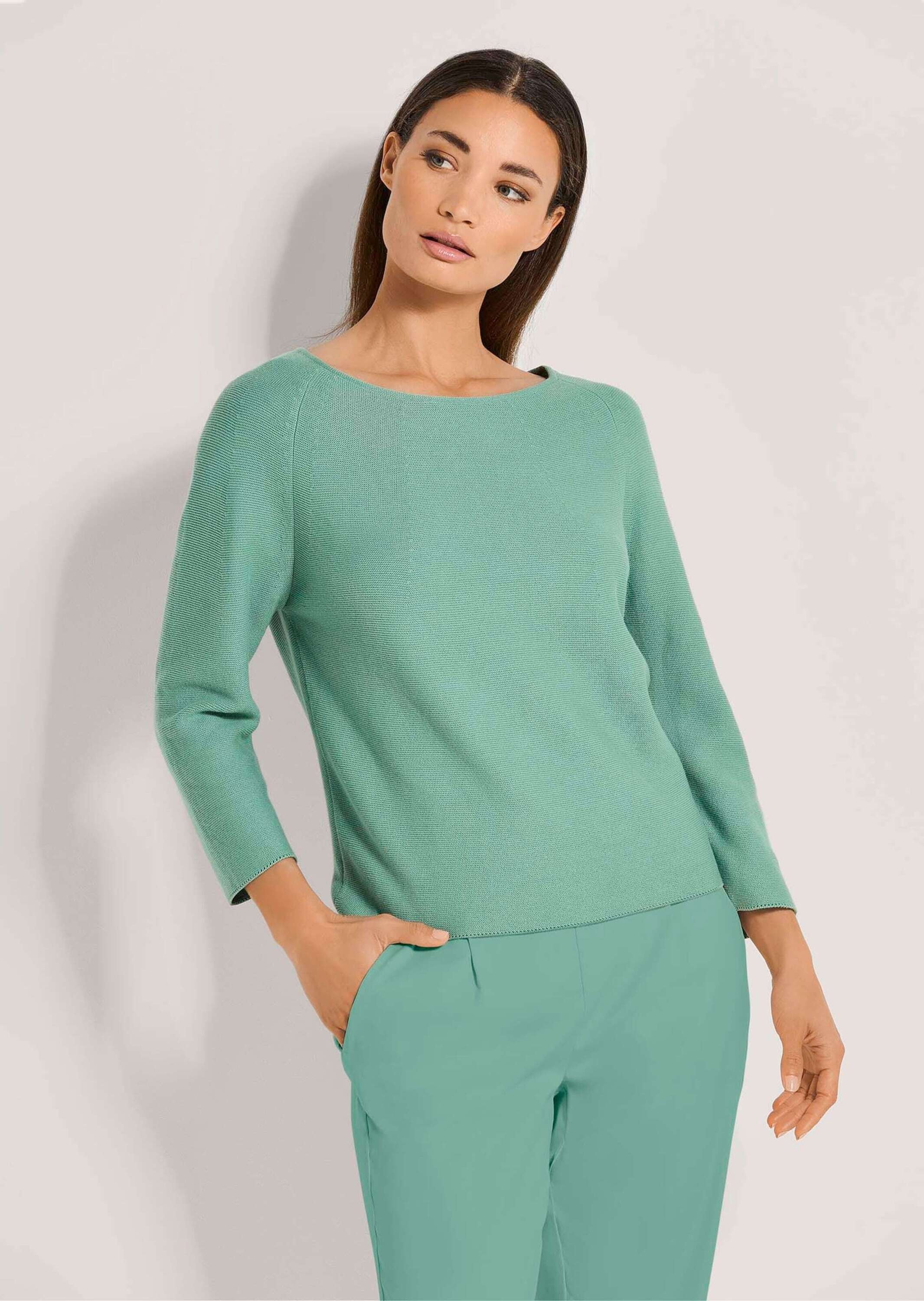 MADELEINE Longpullover »Pullover Pullover in modischer Kurzform«