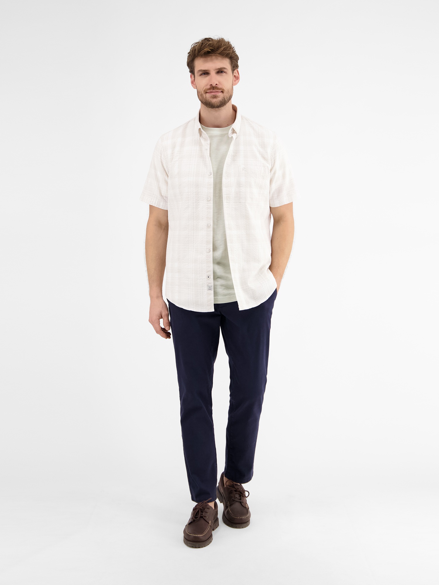 LERROS T-Shirt »Herren Jersey T-Shirt, locker gewebt«
