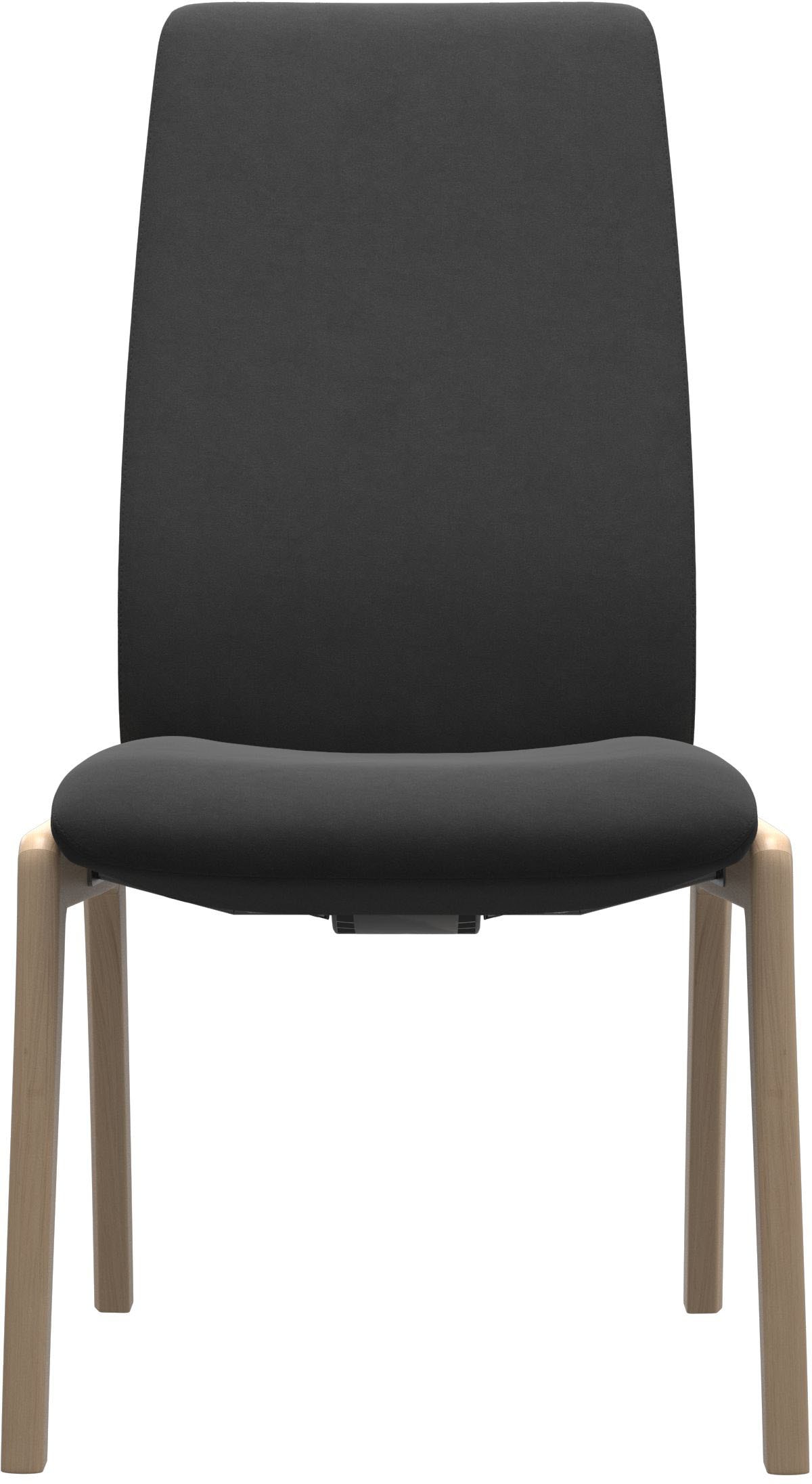 Stressless® Polsterstuhl »Laurel«, Microfaser DINAMICA, High Back, Größe L, mit abgerundeten Beinen in Schwarz