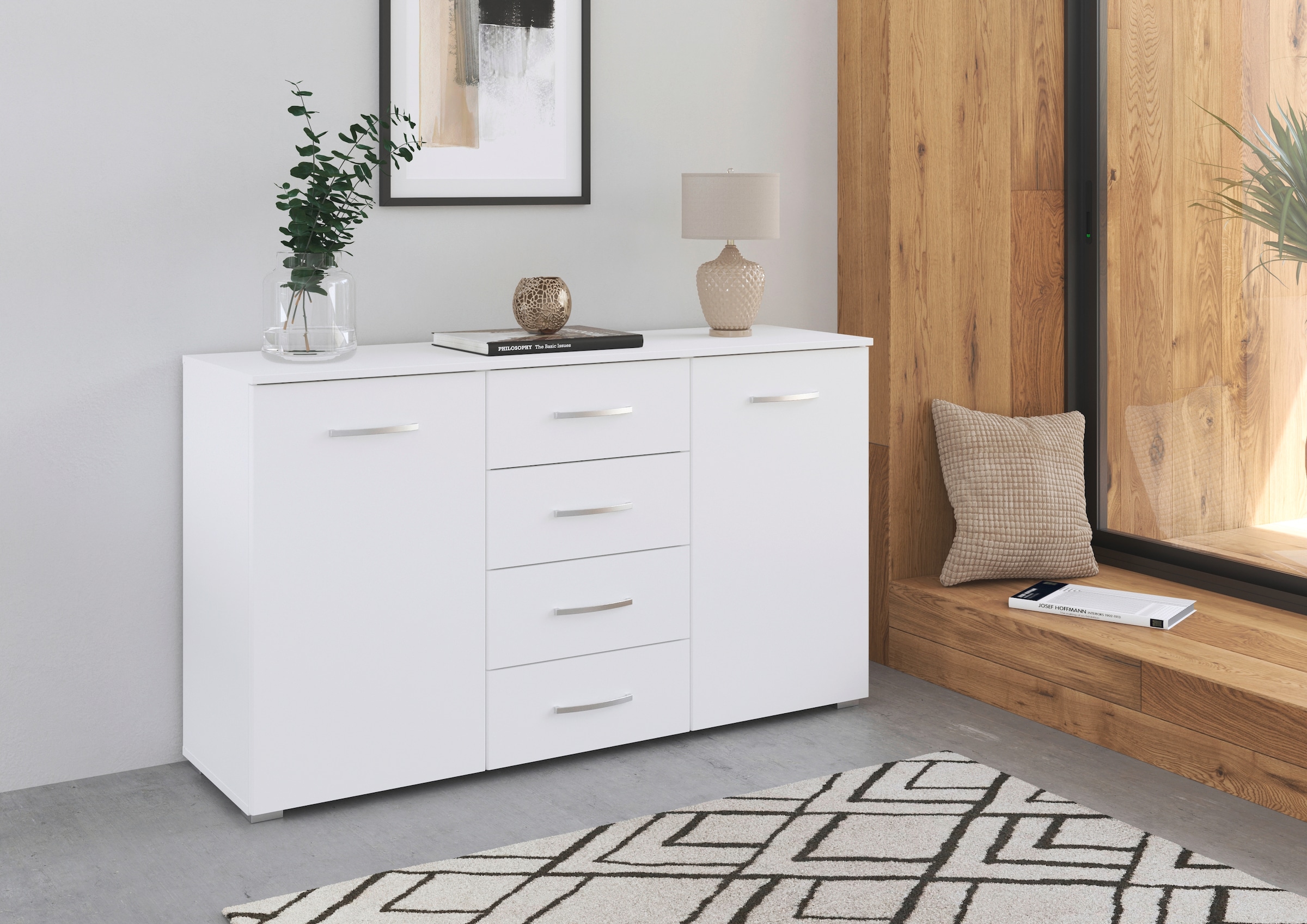 rauch Kombikommode »Pure by Aditio«, im minimalistischem Design, 4 Schubladen mit Softclose-Funktion