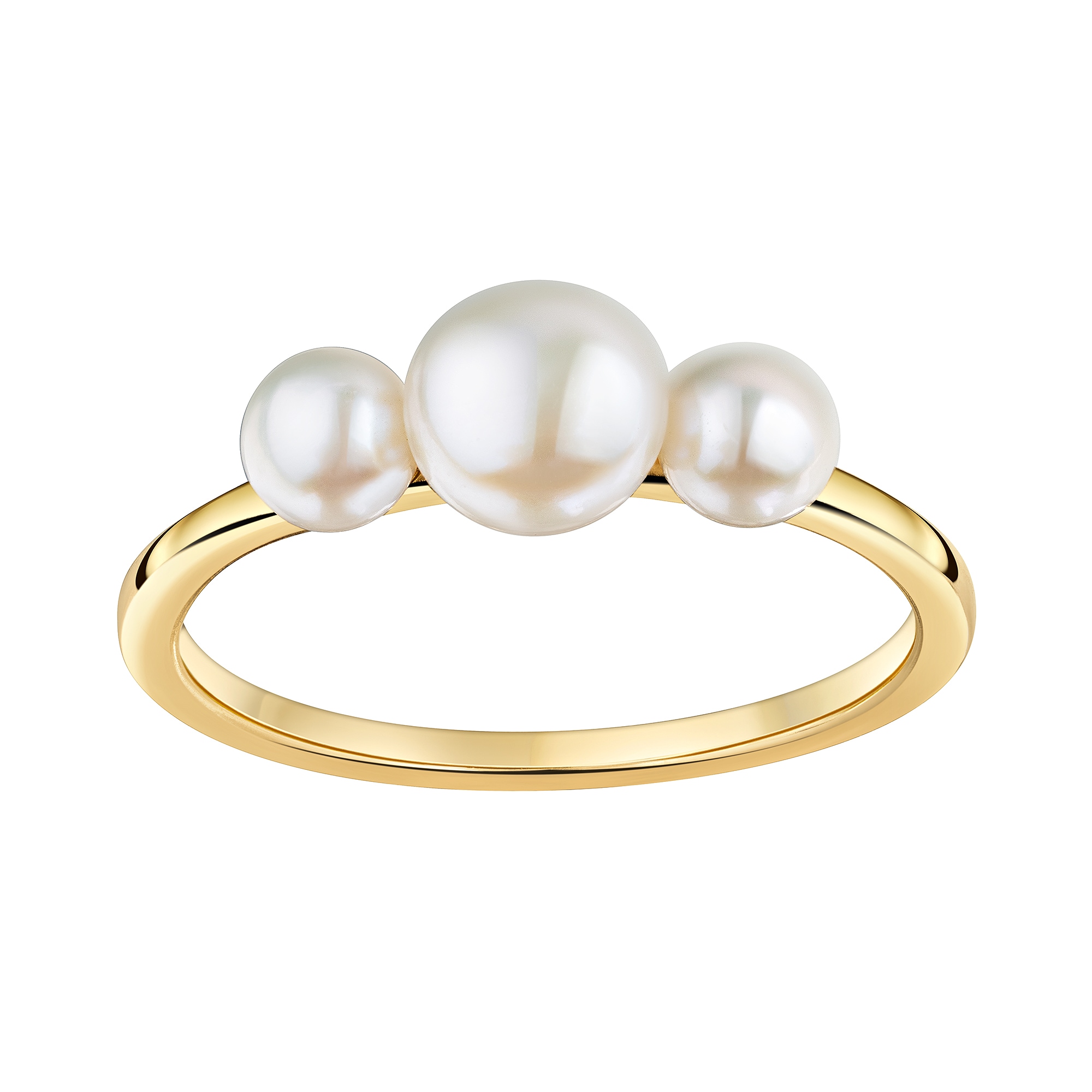 Firetti Perlenring »Schmuck Geschenk Silber 925 Fingerring Damenring Ring« mit Süßwasserzuchtperle