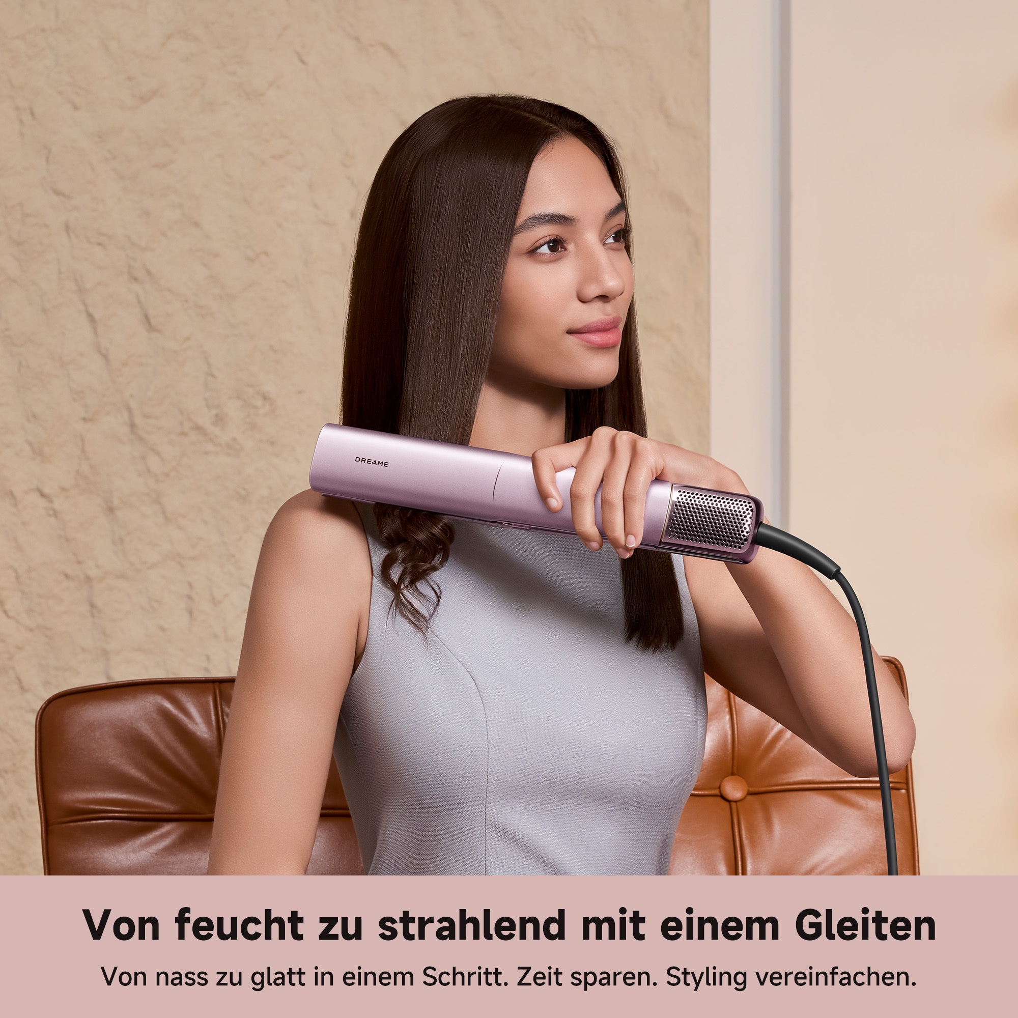 Dreame Glätteisen »Aero Straight Pro« Nassfunktion, Hitzeschutz, Ionen