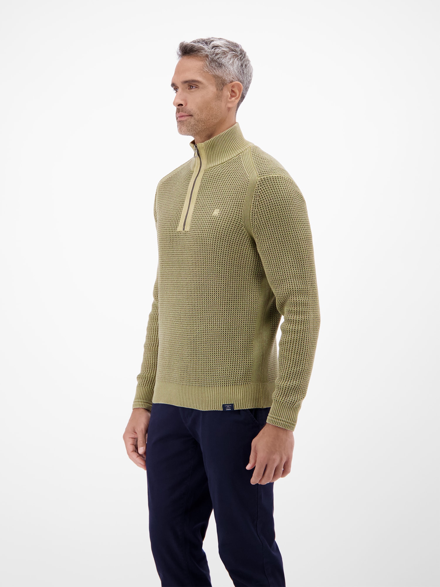 LERROS Strickpullover »Herren Troyer in Strukturqualität«