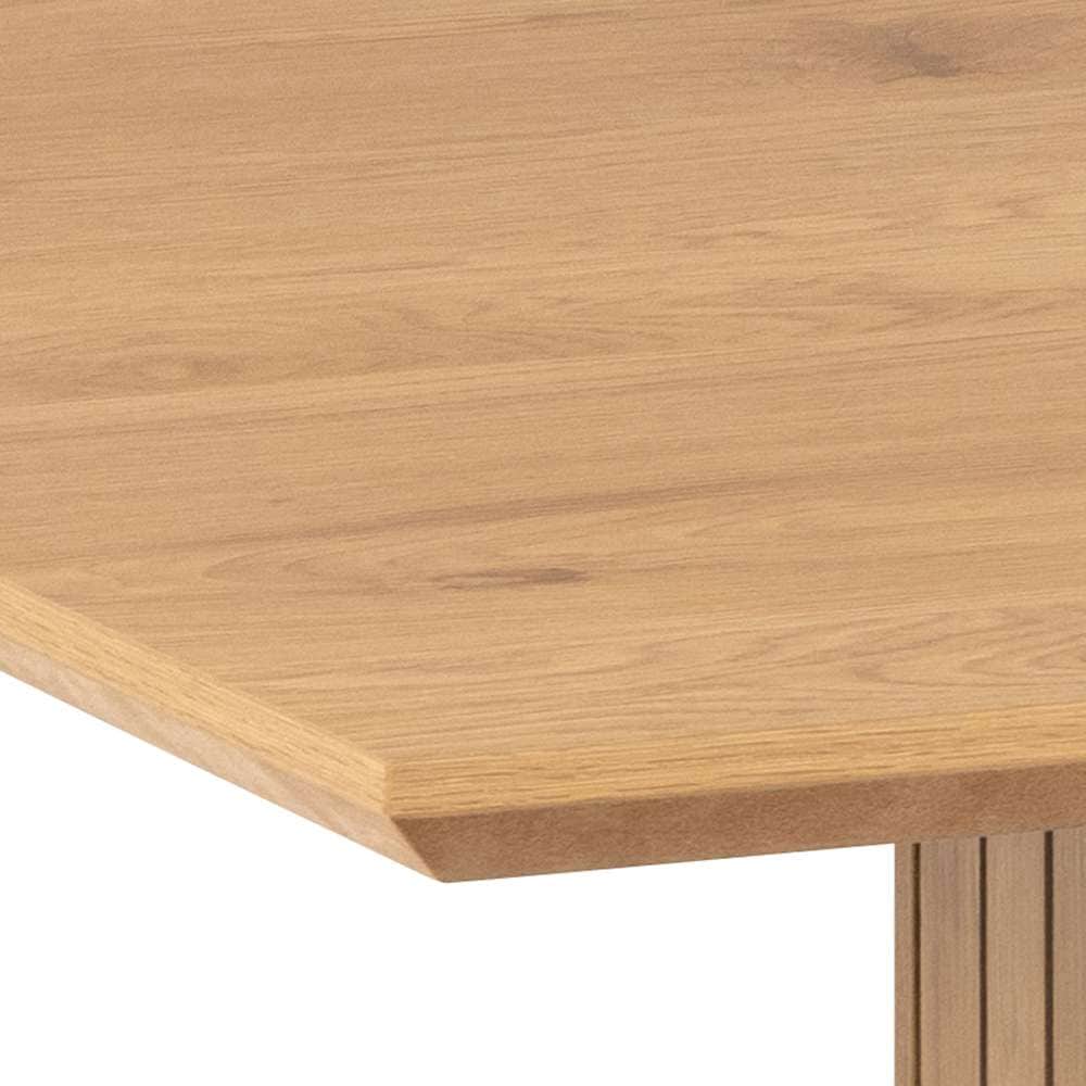 ACTONA GROUP Esstisch »Colima«, Esstisch, matt Wildeiche rau Melamin mit lamellenfront, 210x100x75 cm