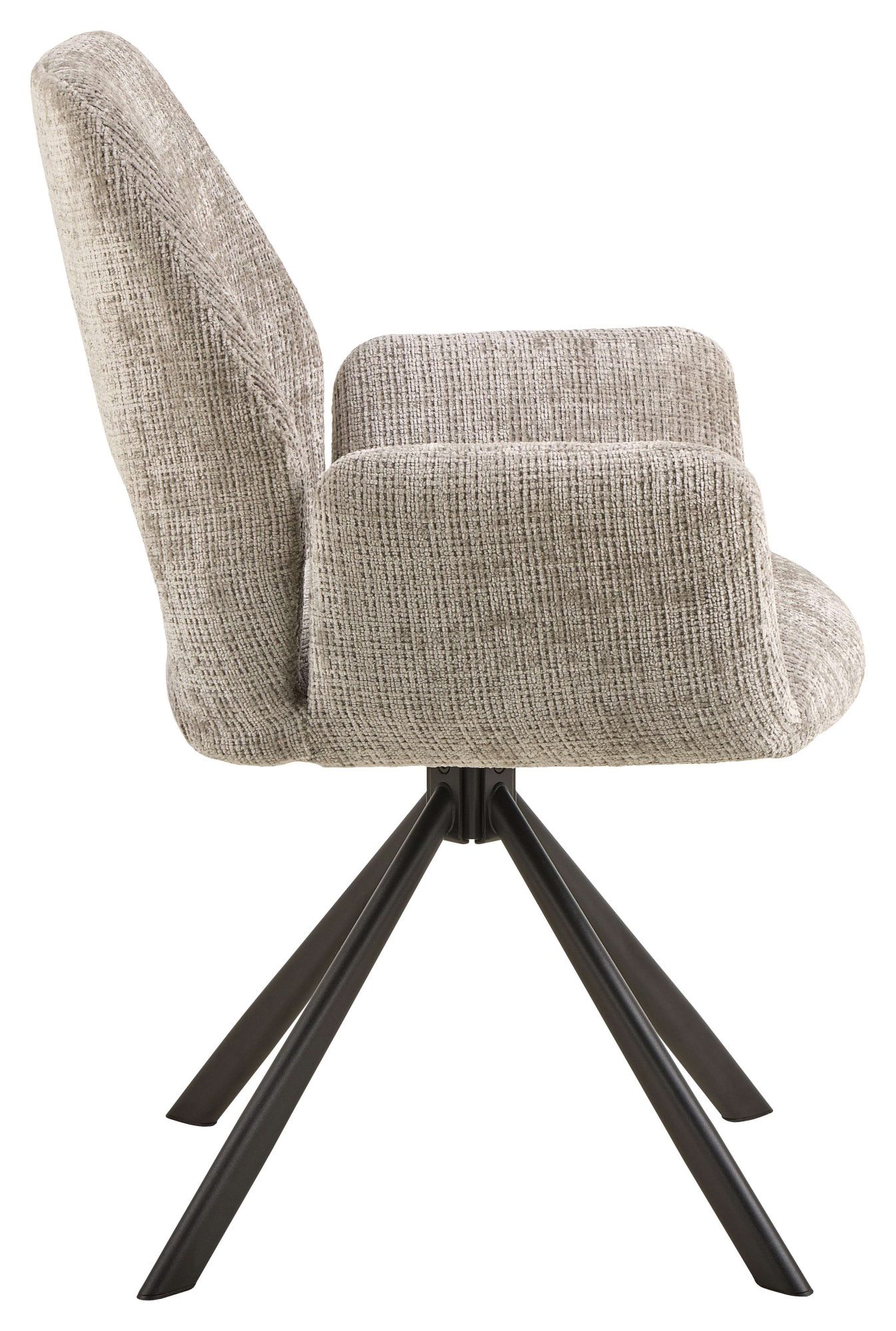 ACTONA GROUP Esszimmerstuhl »Graham, Polsterstuhl, Stuhl mit Polsterung« (Set) 2 Stk.Stoff, dekorativer Cut-Out, Drehfunktion, 4-Stern-Gestell, FSC™