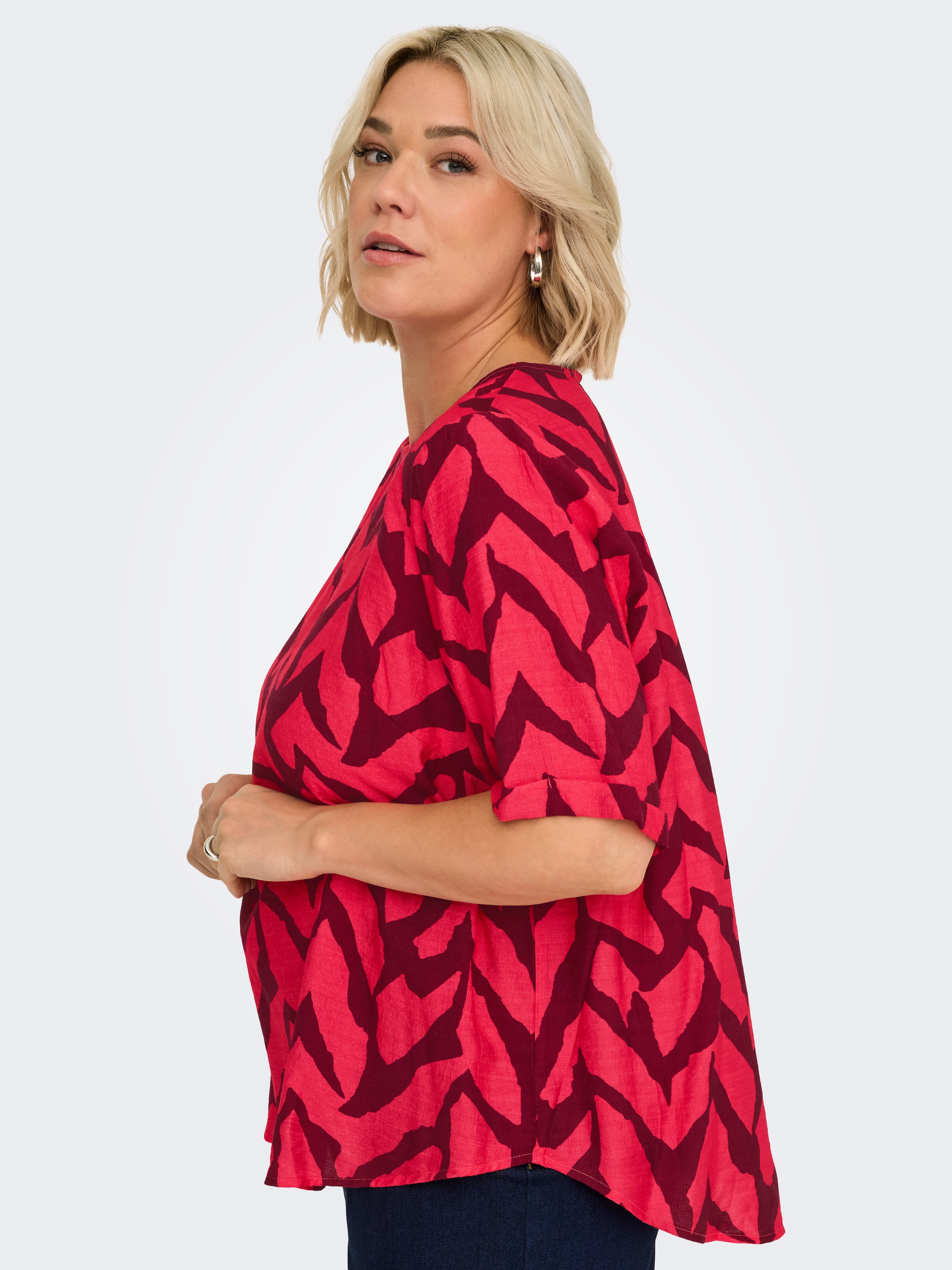 ONLY CARMAKOMA Shirtbluse »CARBERIET SS TOP AOP«