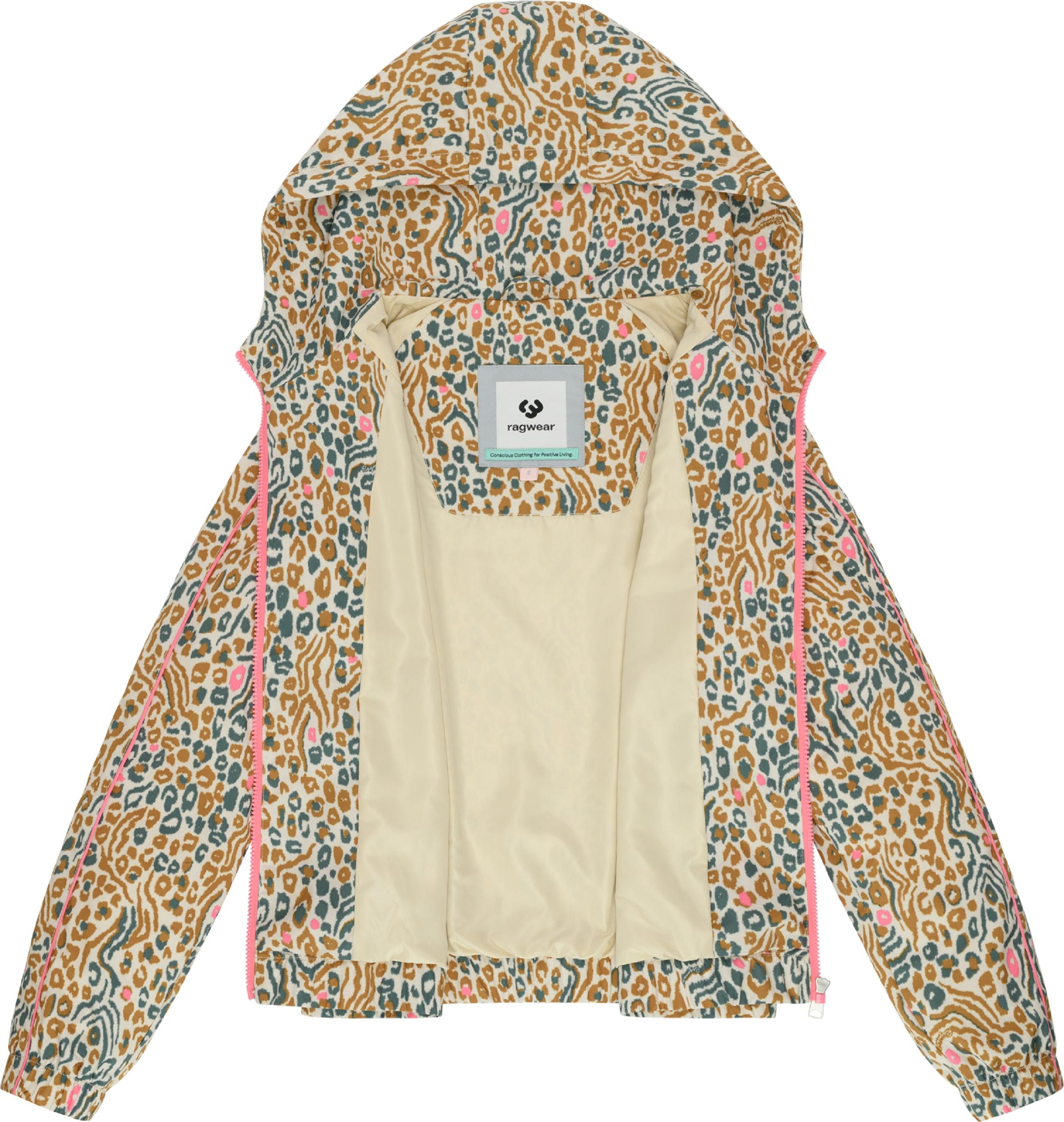 Ragwear Funktionsjacke »Funktionsjacke Andrin Print« mit Kapuze Gemusterte funktionale Übergangsjacke