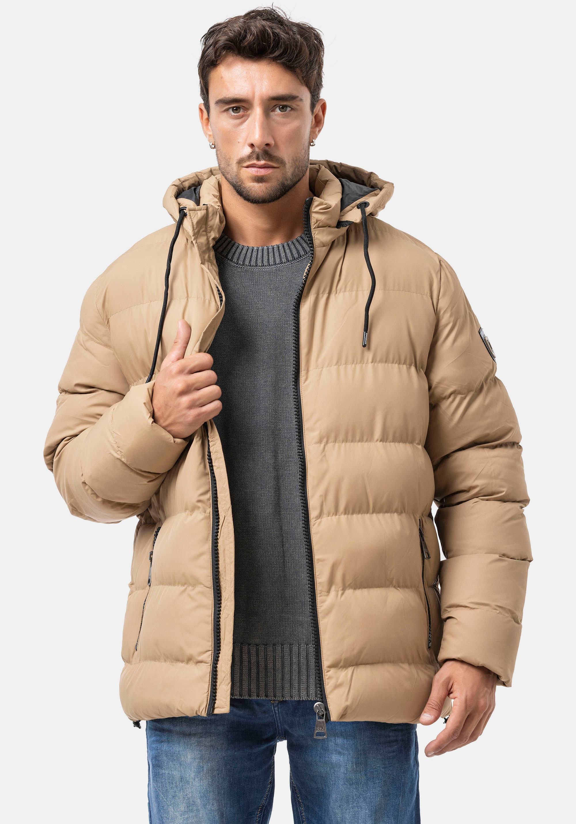Cipo & Baxx Steppjacke mit Kapuze