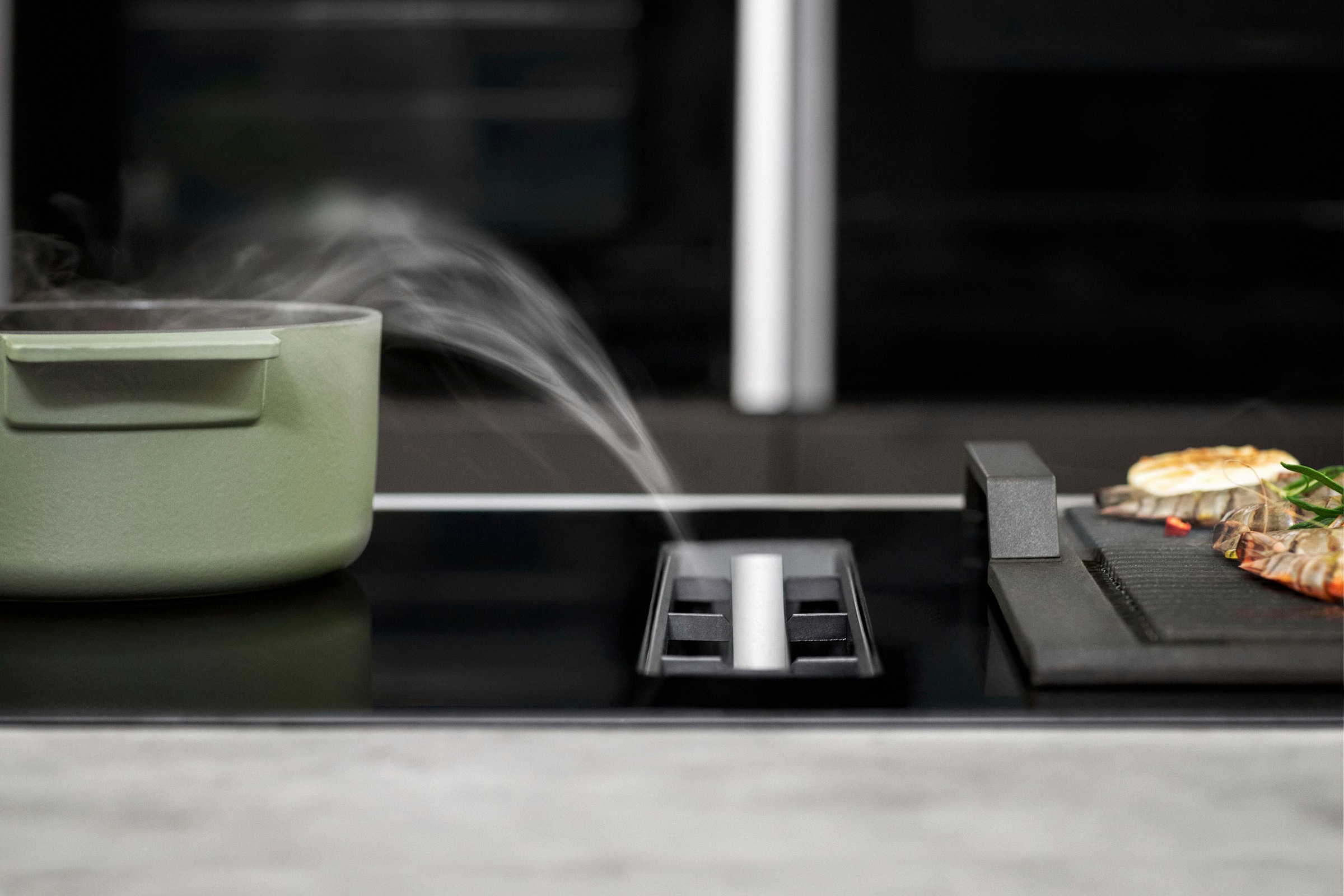 NEFF Kochfeld mit Dunstabzug »T48CD7AX2«, mit einfacher Touch Control Bedienung