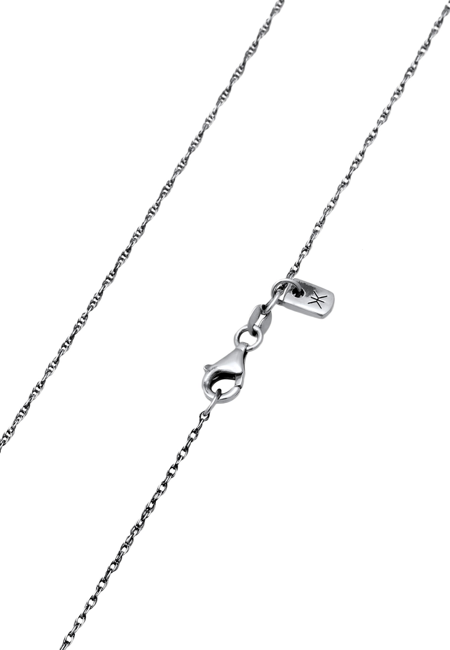 Kuzzoi Kette mit Anhänger »Halskette Kreuz Anhänger Oxidiert 925 Sterling Silber«