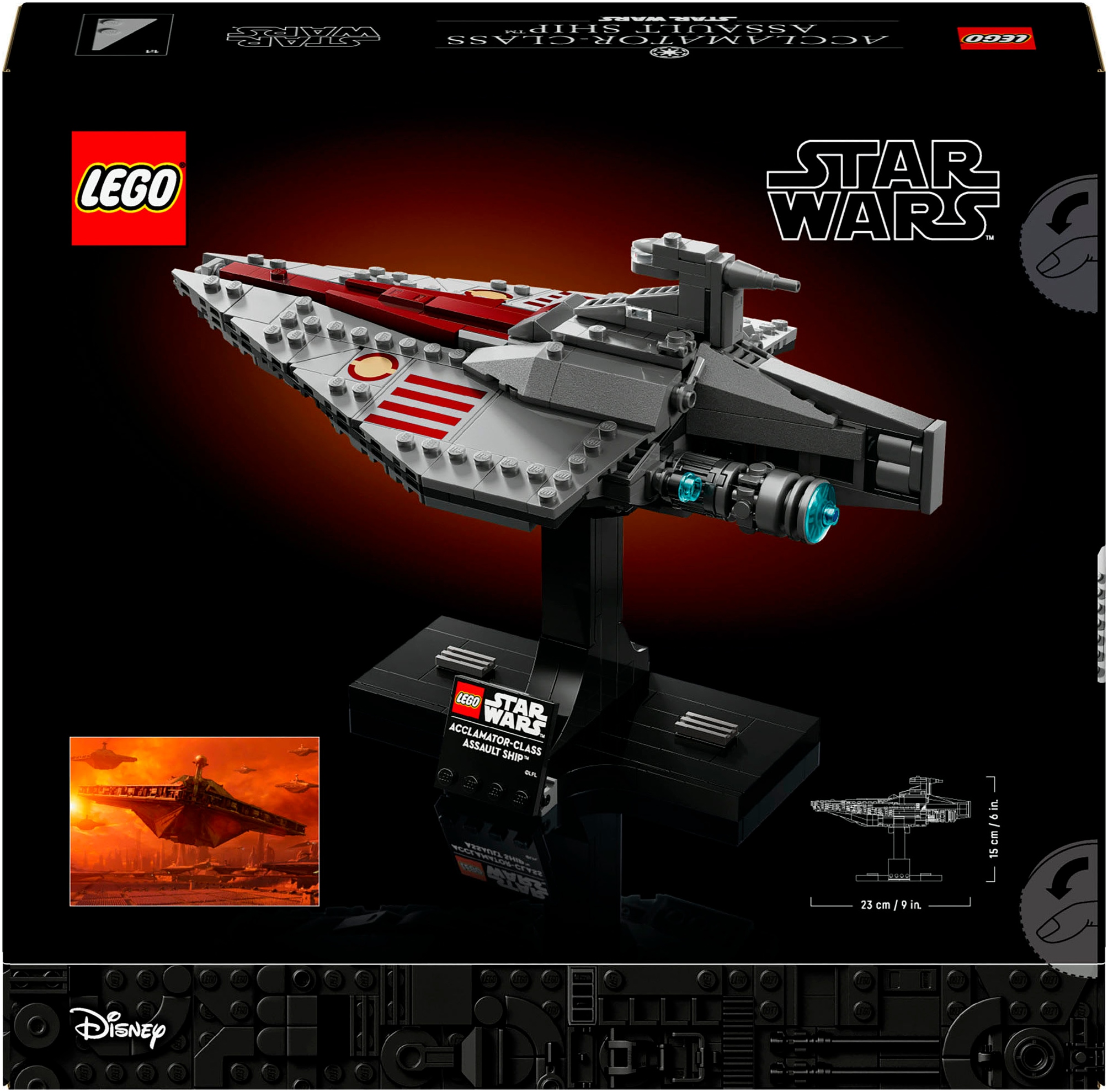 LEGO® Konstruktionsspielsteine »Assault Ship™ der Acclamator-Klasse (75404), LEGO Star Wars«, (450 St.), Made in Europe
