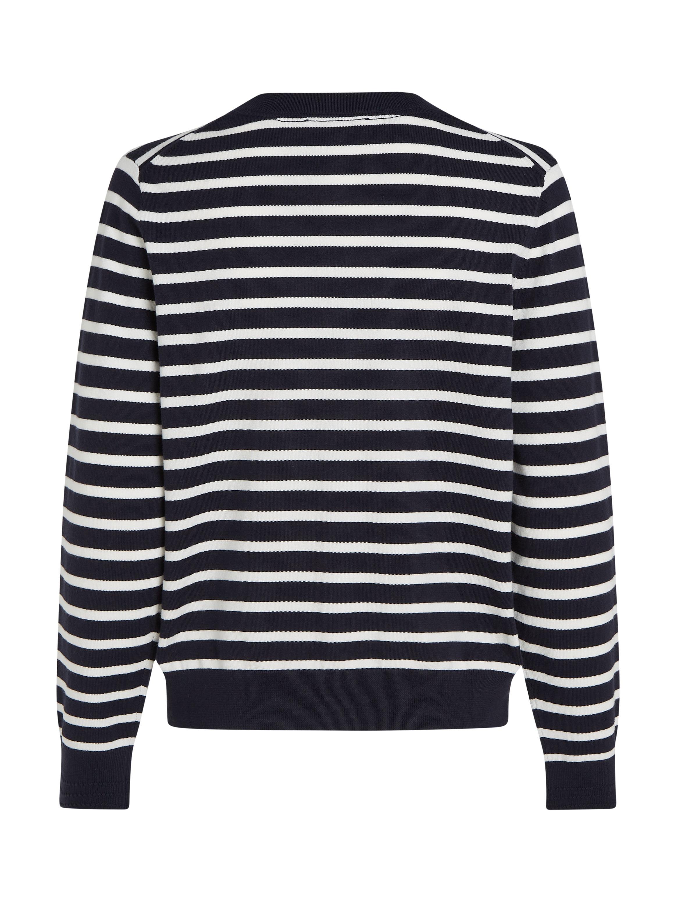 Tommy Hilfiger Cardigan »CO JERSEY STITCH CARDIGAN«, mit Logostickerei
