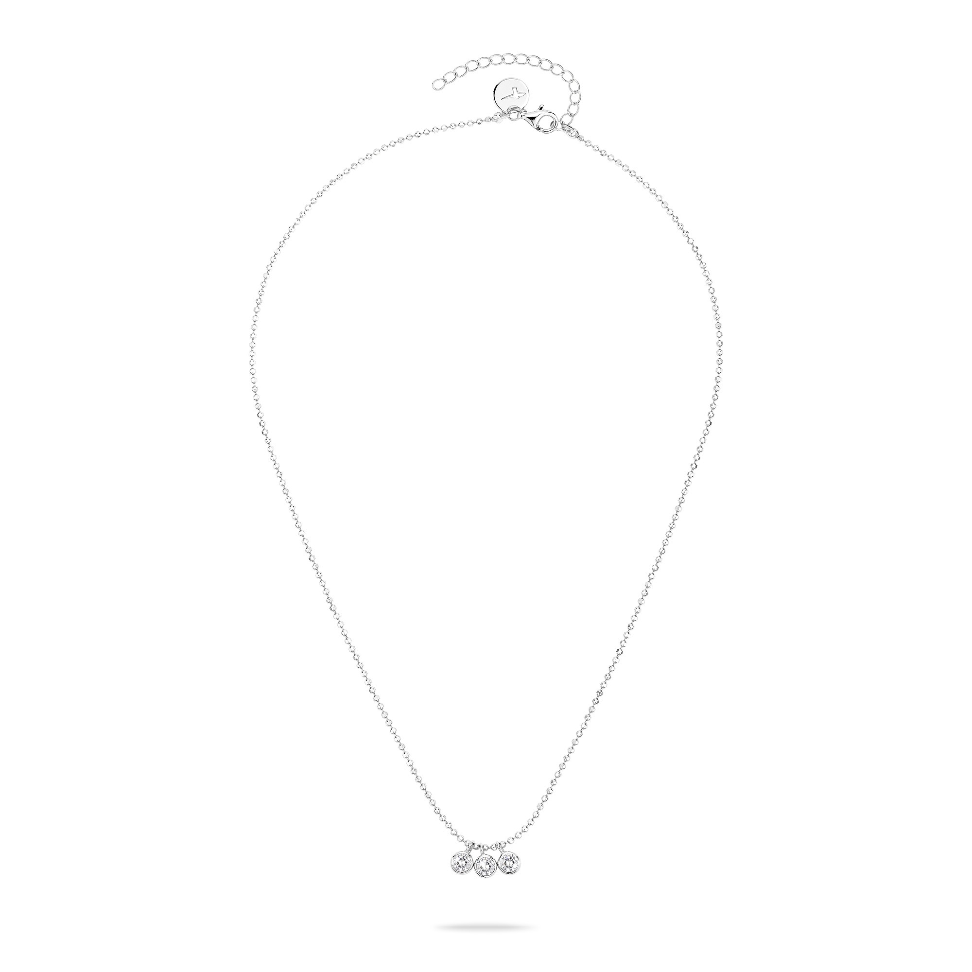 Tamaris Kette mit Anhänger »Schmuck Geschenk Silber 925 Halskette Tiny Glimmer« mit Zirkonia (synth.)