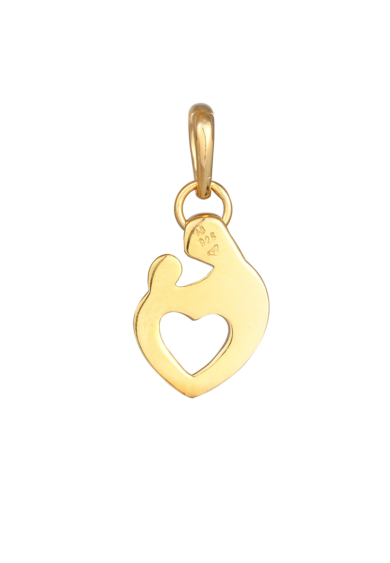 Elli Medallionanhänger »Anhänger Mutter Kind Symbol Liebe 925 Sterling Silber«