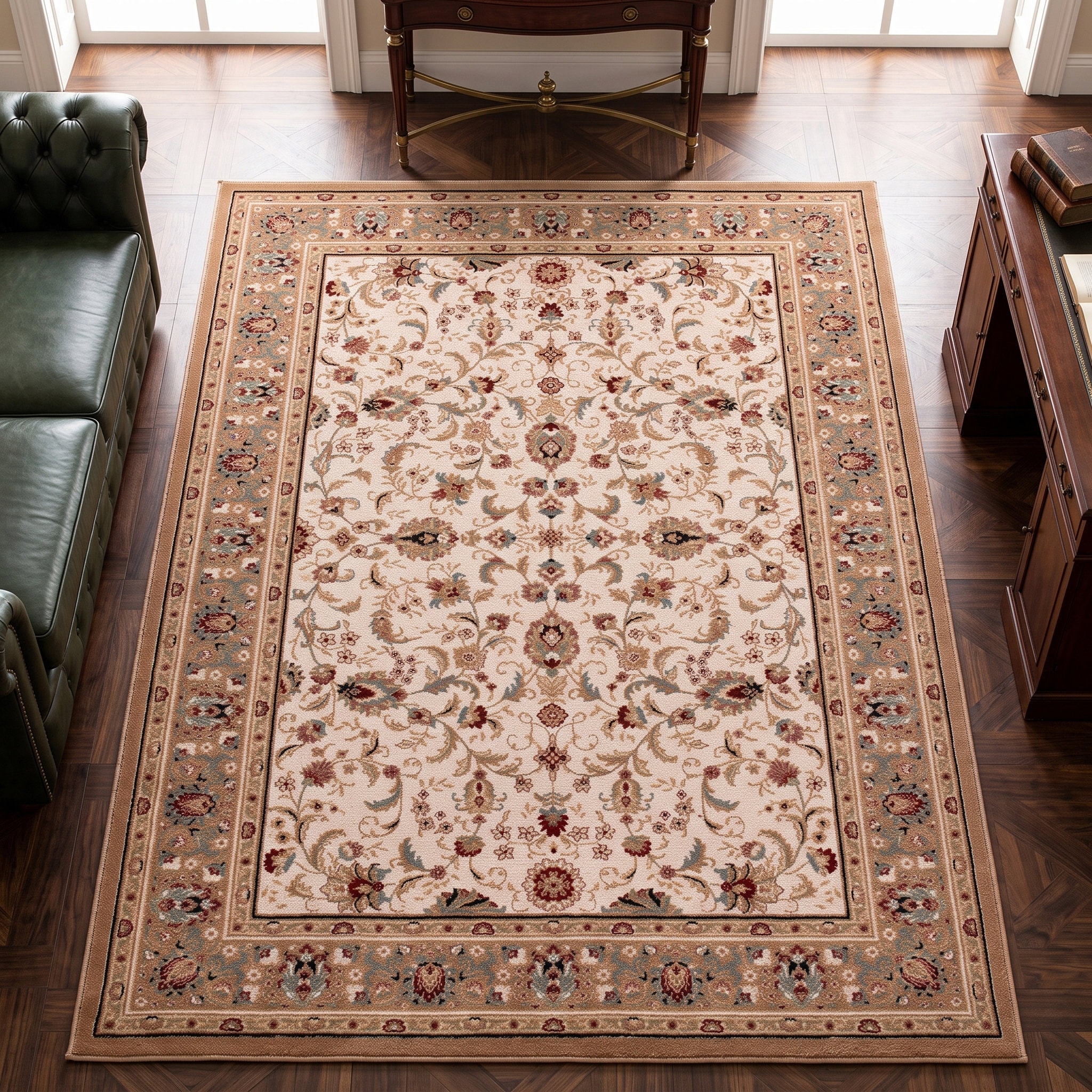 THEKO Wollteppich »Dolna - 808« rechteckig 10 mm Höhe Kurzflor, reine Wolle, Orient-Optik, auch in rund, Wohnzimmer