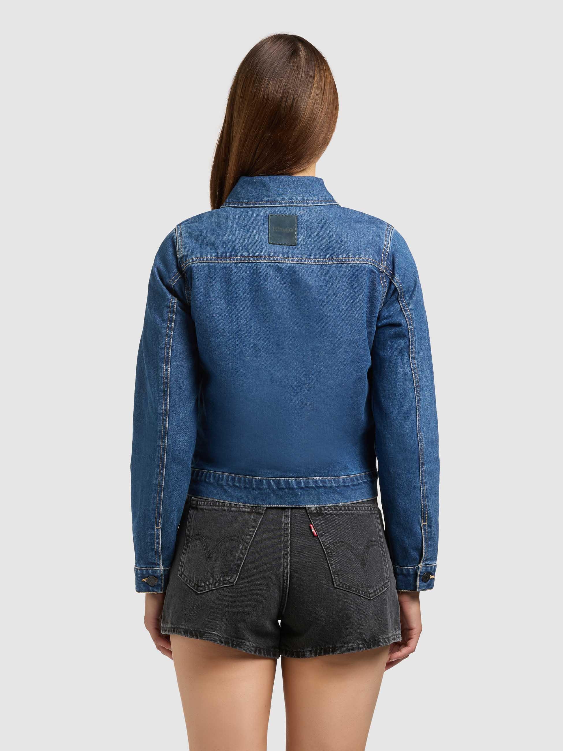 khujo Jeansjacke »Jeansjacke Renia« ohne Kapuze Moderne Damen Denim-Jacke