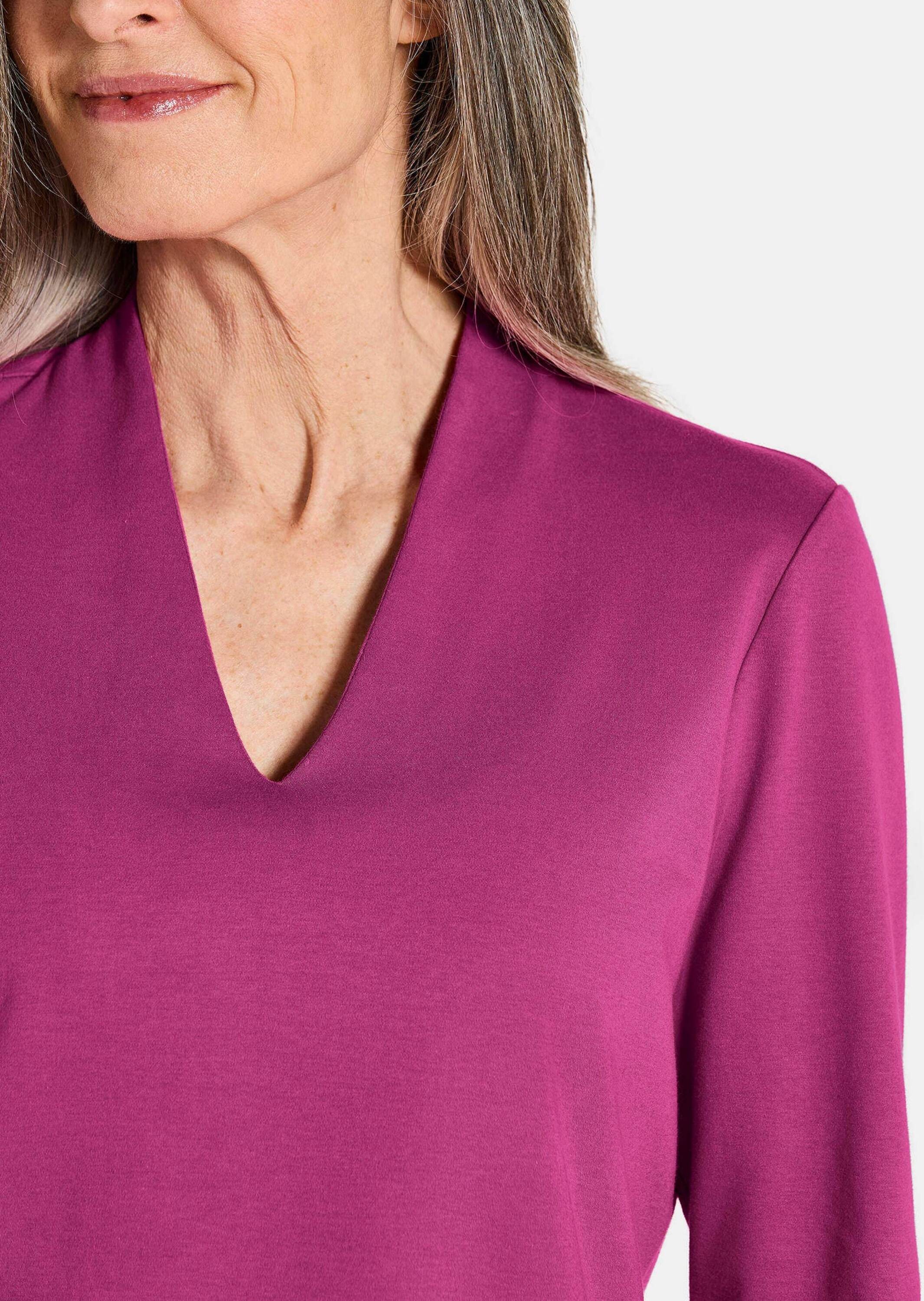 GOLDNER Kurzarmshirt »Basic-Shirt aus Interlock-Jersey«