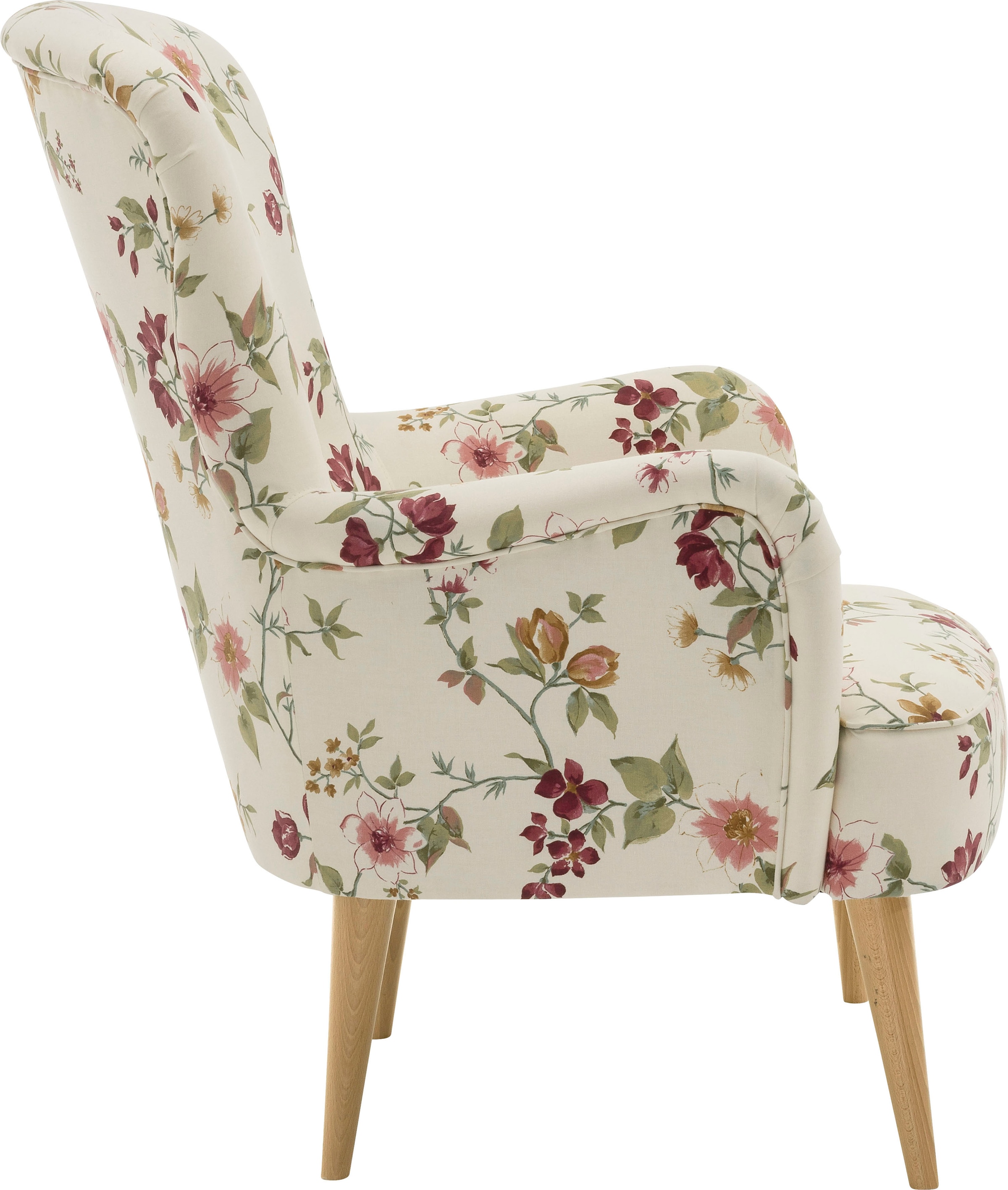 Max Winzer® Sessel »Lale«, (1 St.), dekorative Zierknöpfe und umlaufende Kedernähte