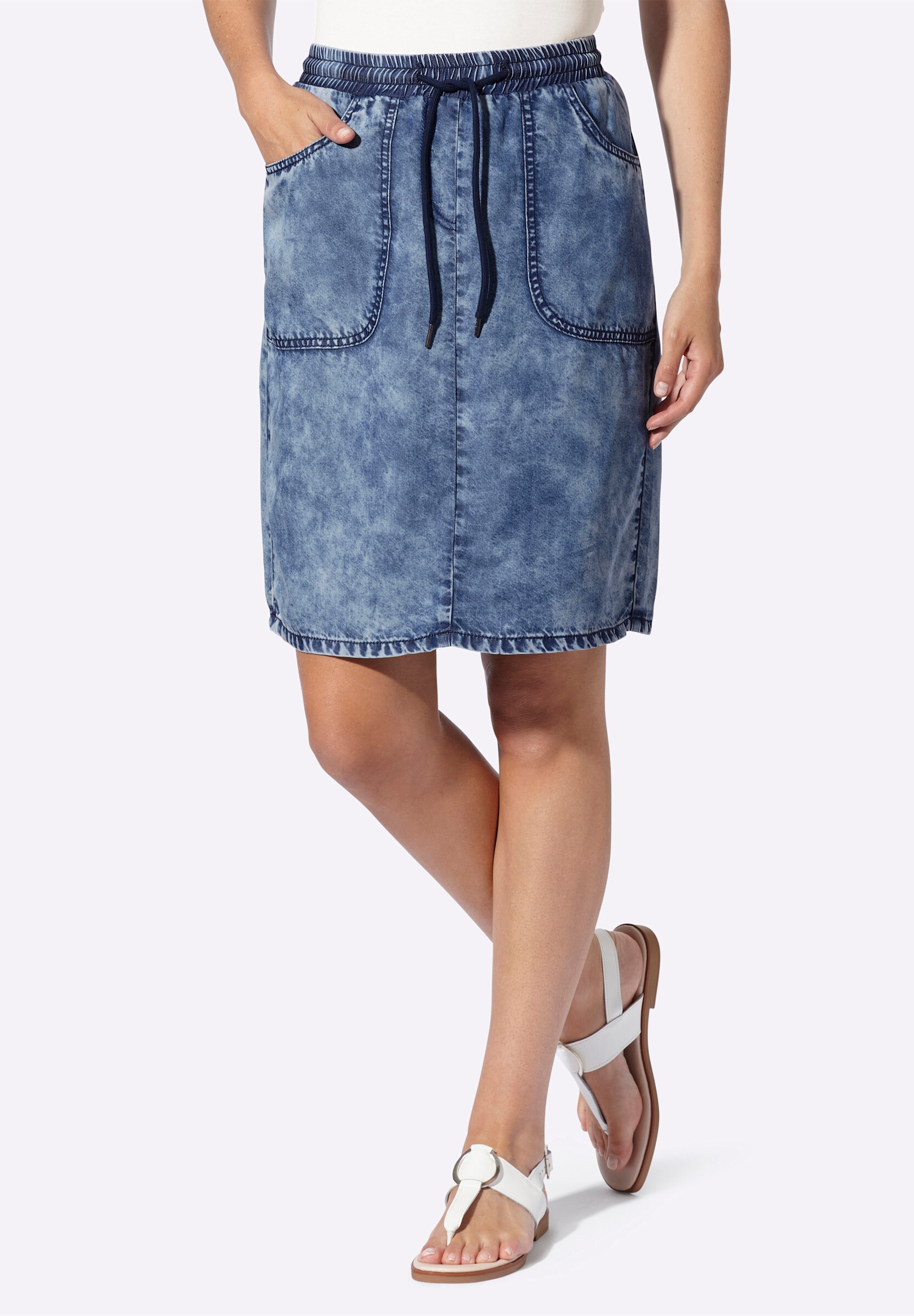 heine Schlupfrock »Rock Schlupfrock in Jeans-Optik«