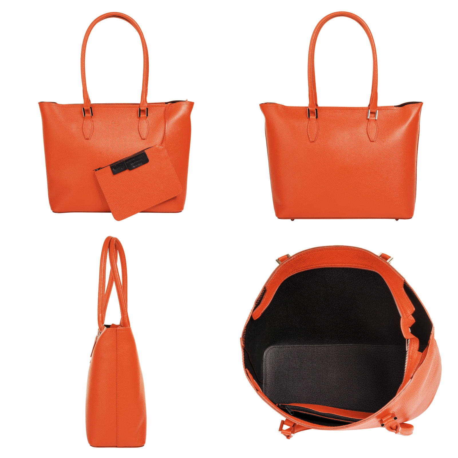 Cluty Shopper, echt Leder, Made in Italy
