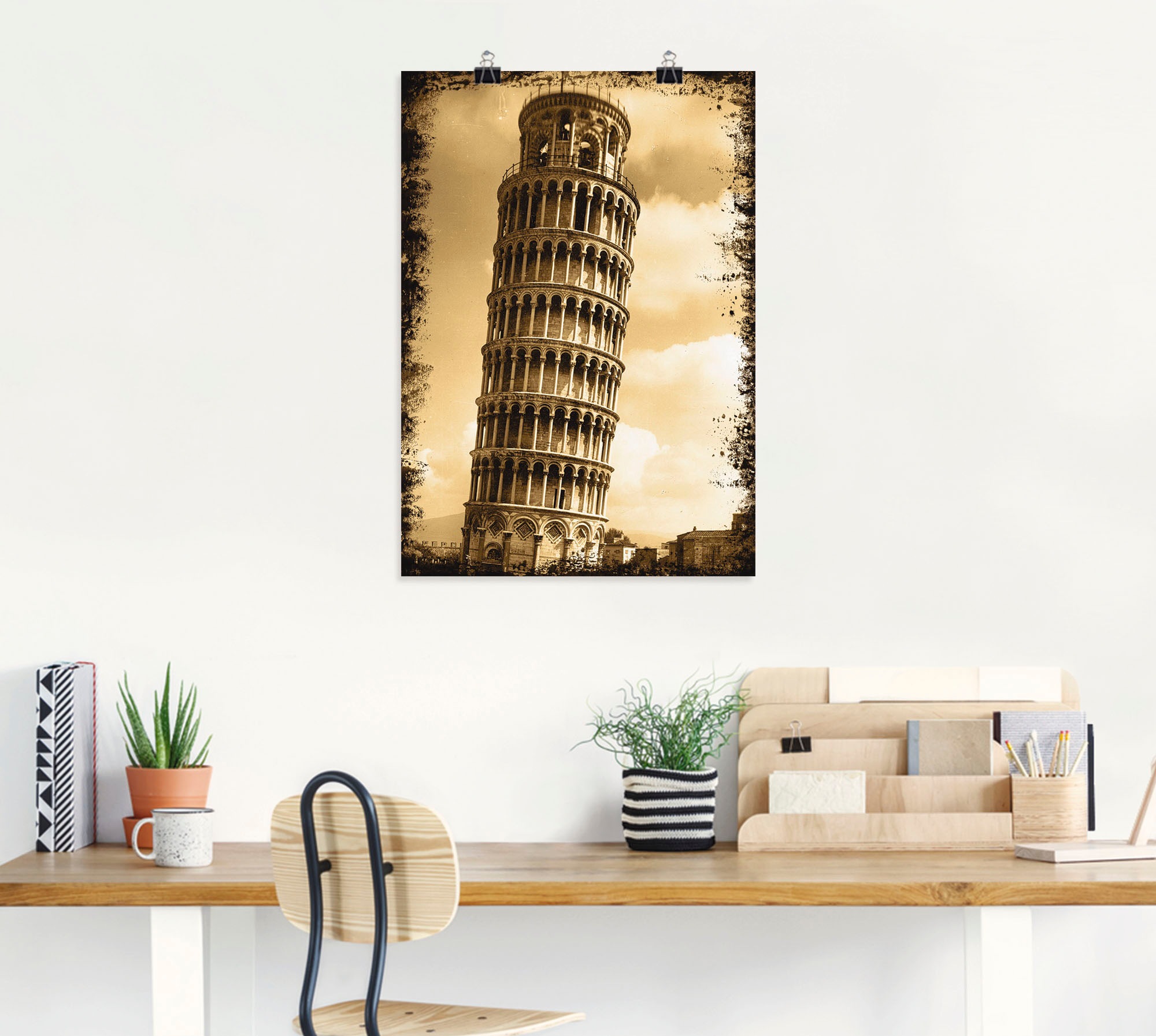 Artland Poster »Pisa - Campanile«, Gebäude, (1 St.), als Leinwandbild, Wandaufkleber oder Poster in versch. Größen