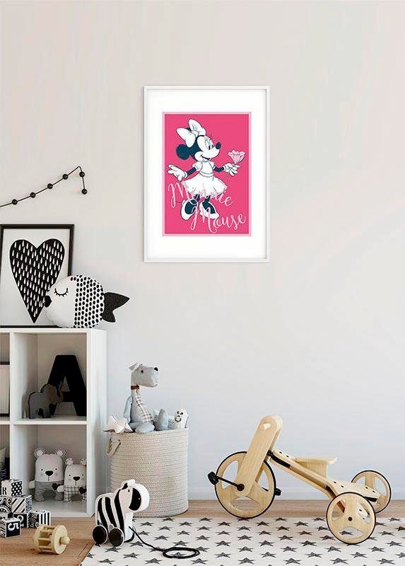 Komar Bild »Minnie Mouse Girlie« Disney 1 Stk. tlg. Wandbild zur Dekoration im Kinderzimmer - ohne Rahmen
