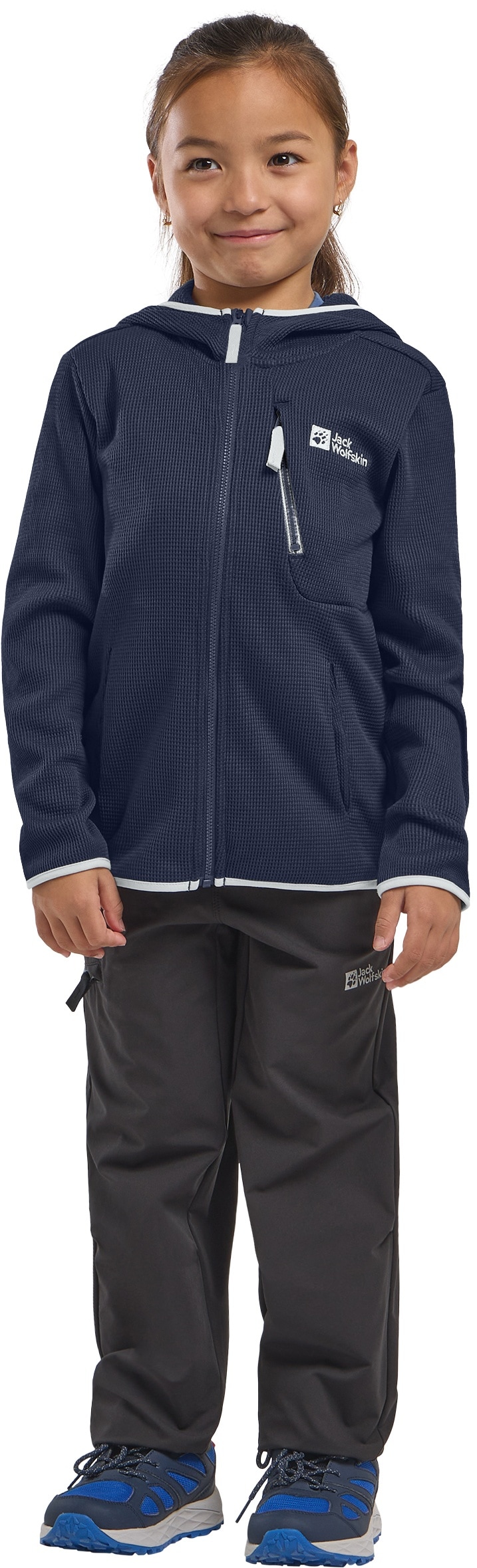 Jack Wolfskin Softshelljacke »ACTAMIC GRID MIDLAYER K«, mit Kapuze