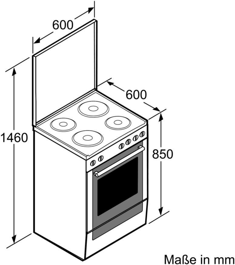 BOSCH Platten-Standherd 2 »HQA050020«