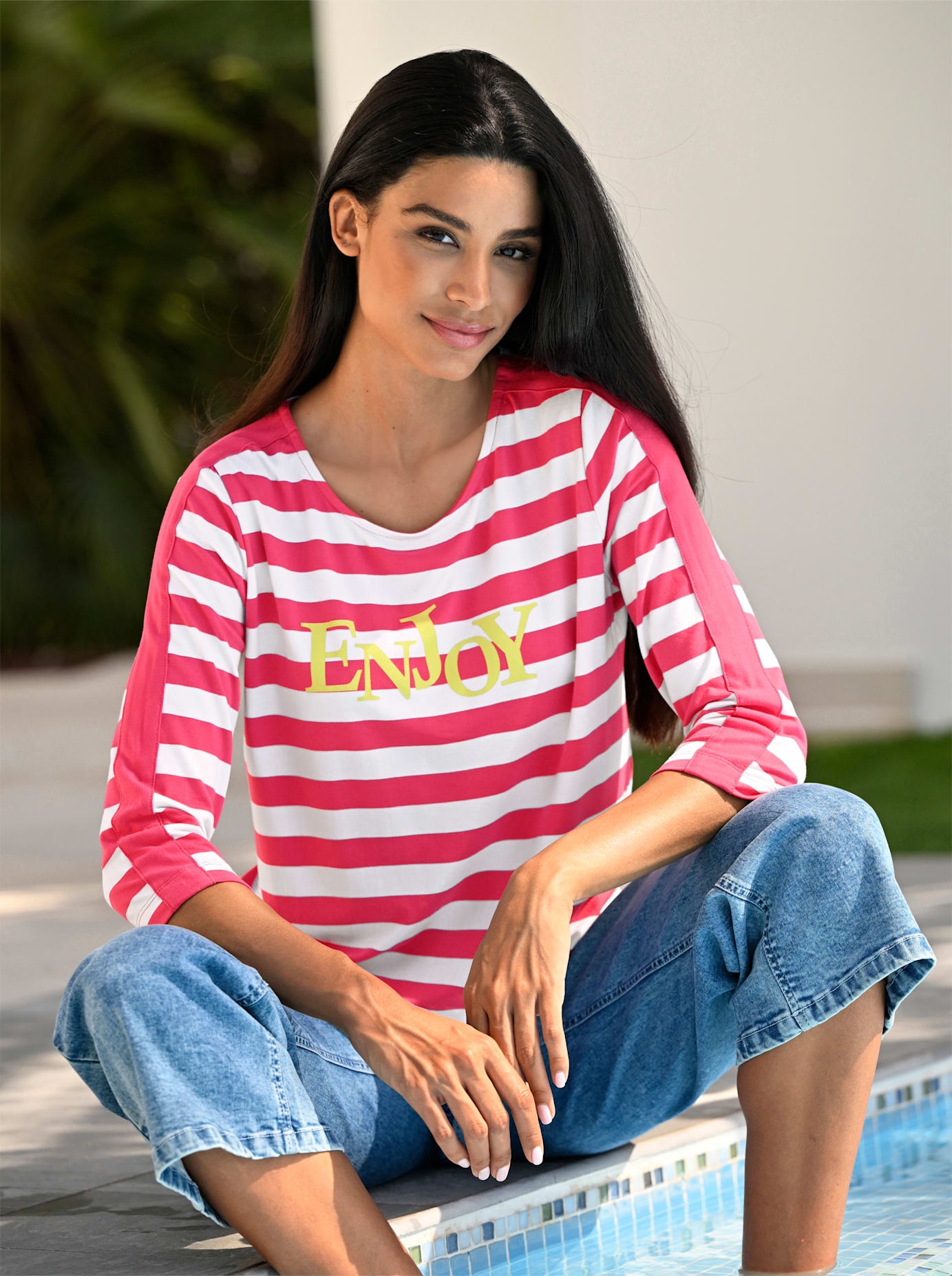 heine 3/4-Arm-Shirt »T-Shirt« 1 tlg.