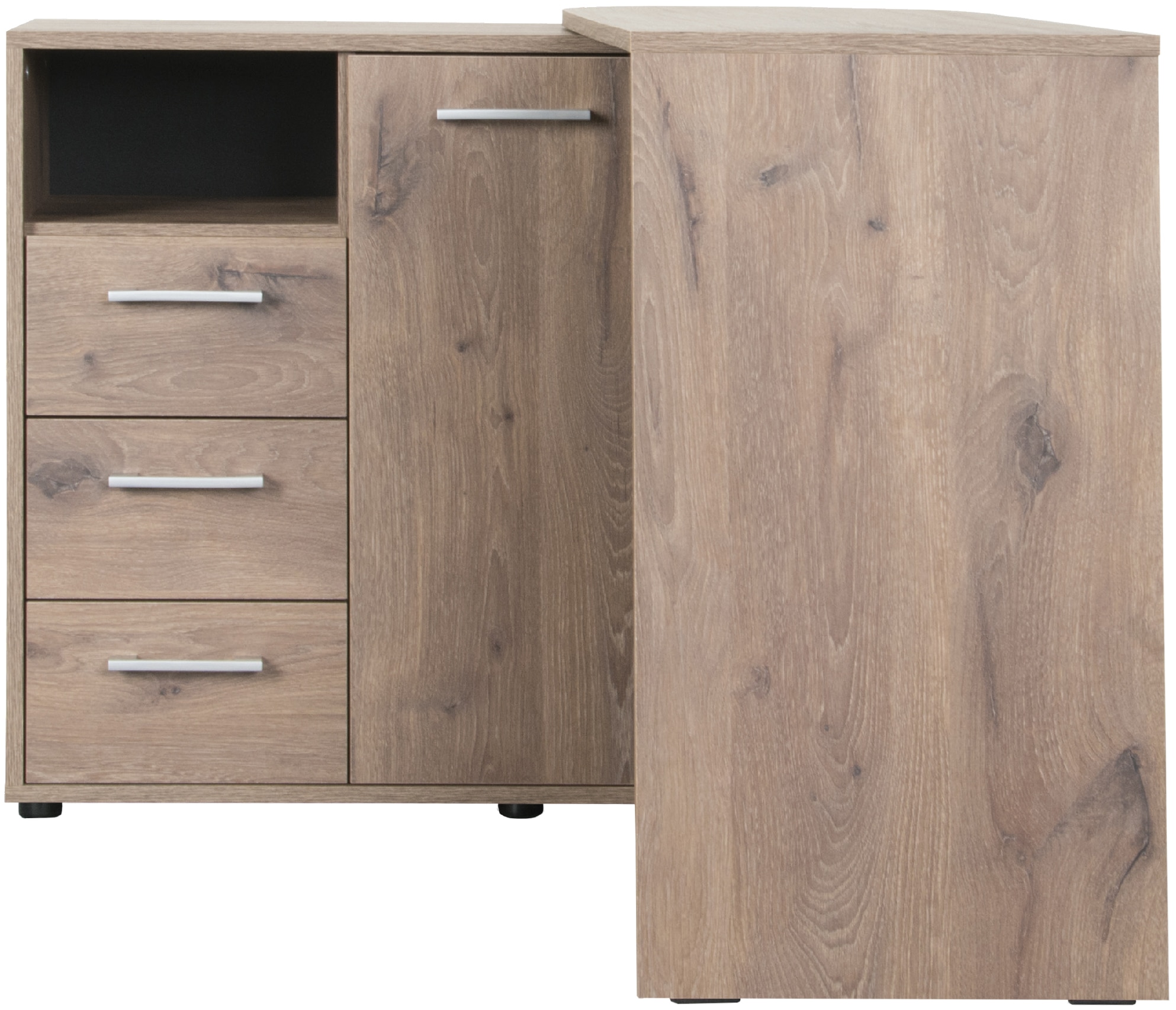 VOGL Möbelfabrik Schreibtisch »1246 mit schwenkbarer Tischplatte«, platzsparend, Breite 98-149 cm, Made in Germany
