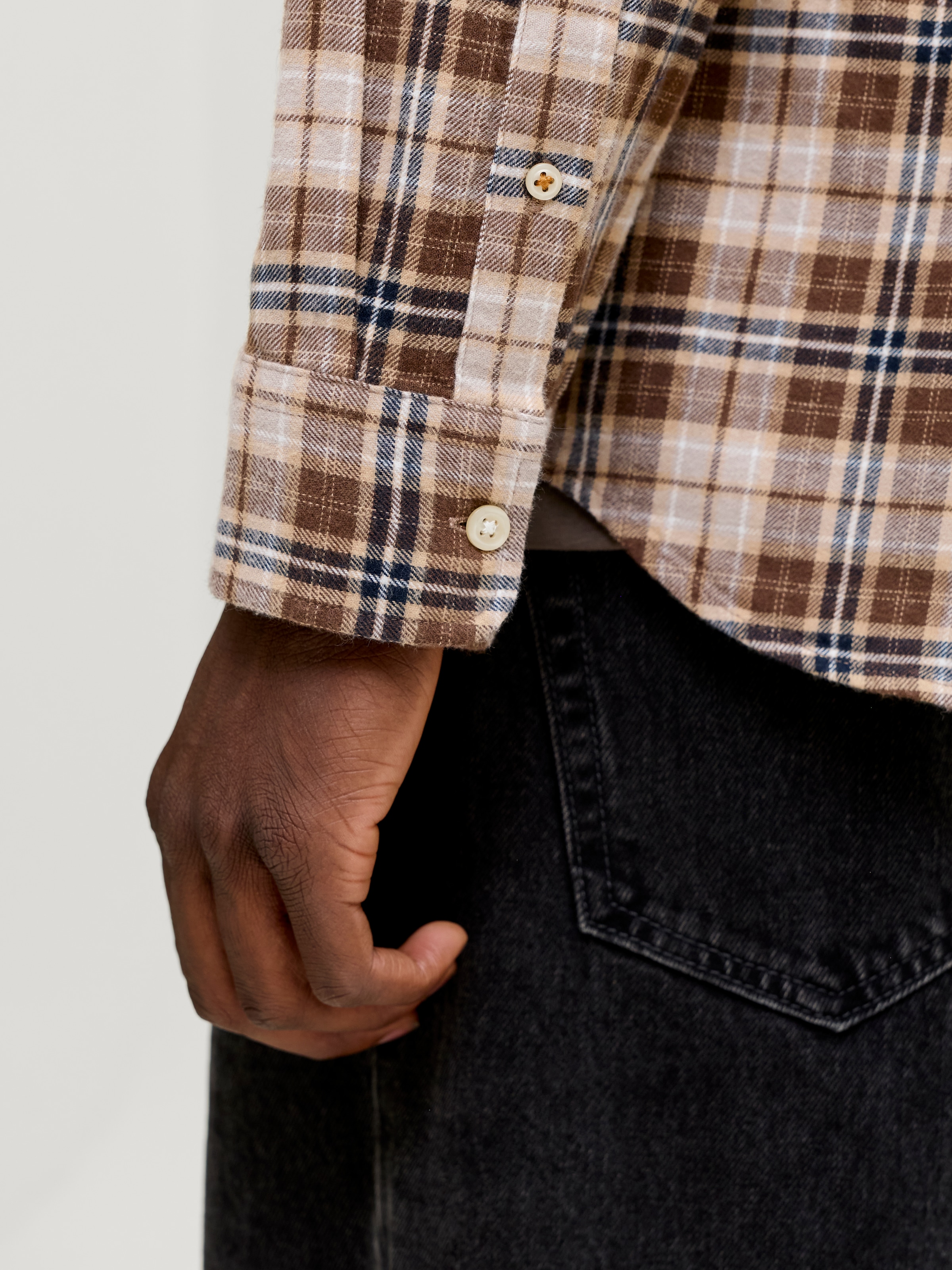Jack & Jones Langarmhemd »JJEFIELD CHECK SHIRT LS SN« Baumwolle, normal geschnitten