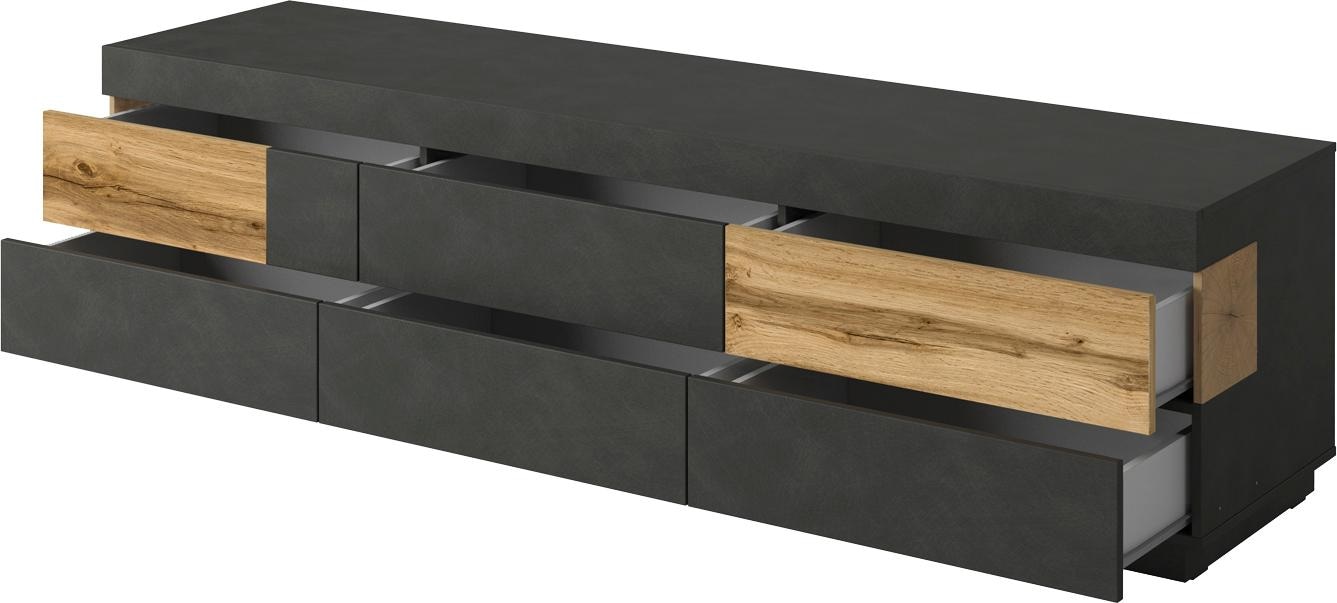INOSIGN Lowboard »SILKE«, Breite 206 cm, Hochglanzfronten