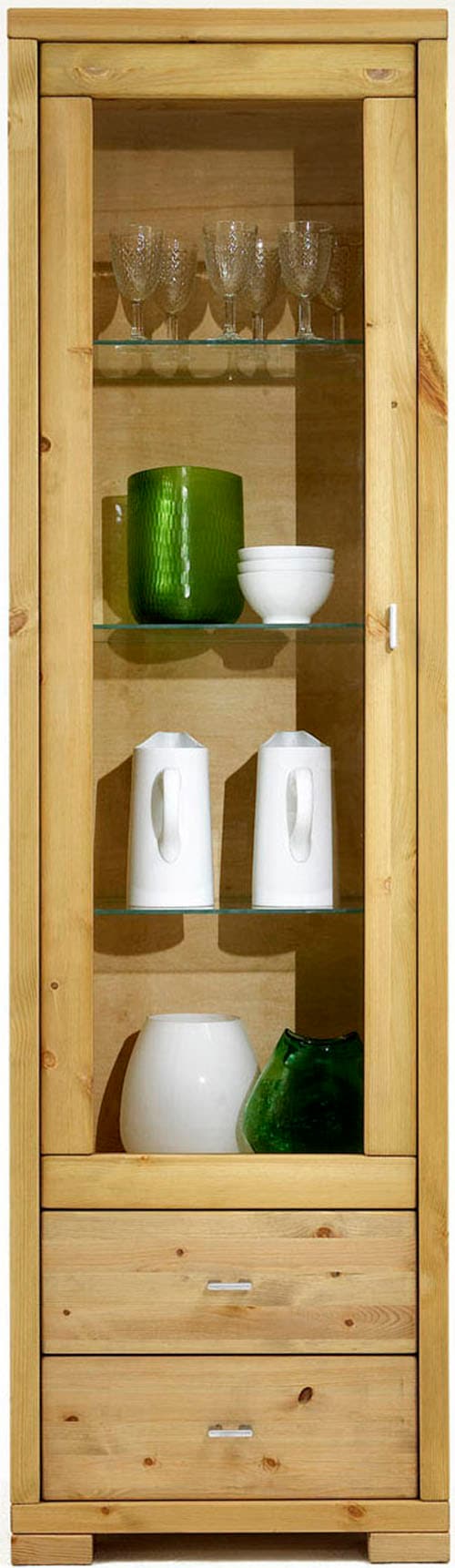 Wohnglücklich by Infantil Vitrine »Vita«, Hochschrank, Regal mit Glastür Höhe 204 cm...