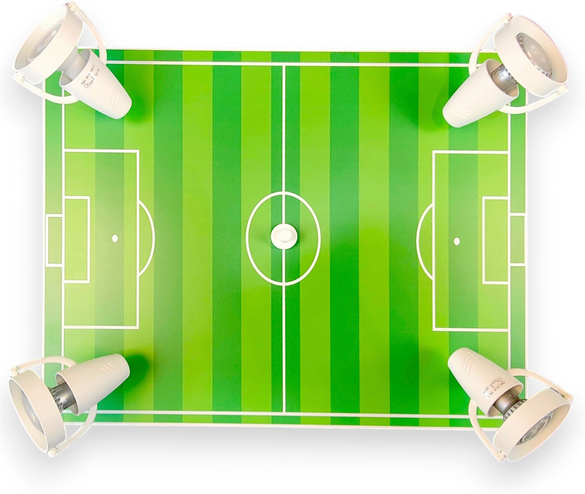 niermann Deckenleuchte »Strahler Fußballfeld, Kinderzimmer, Kinderlampe« GU10 1 Stk. 4 verstellbare Spots, Made in Germany