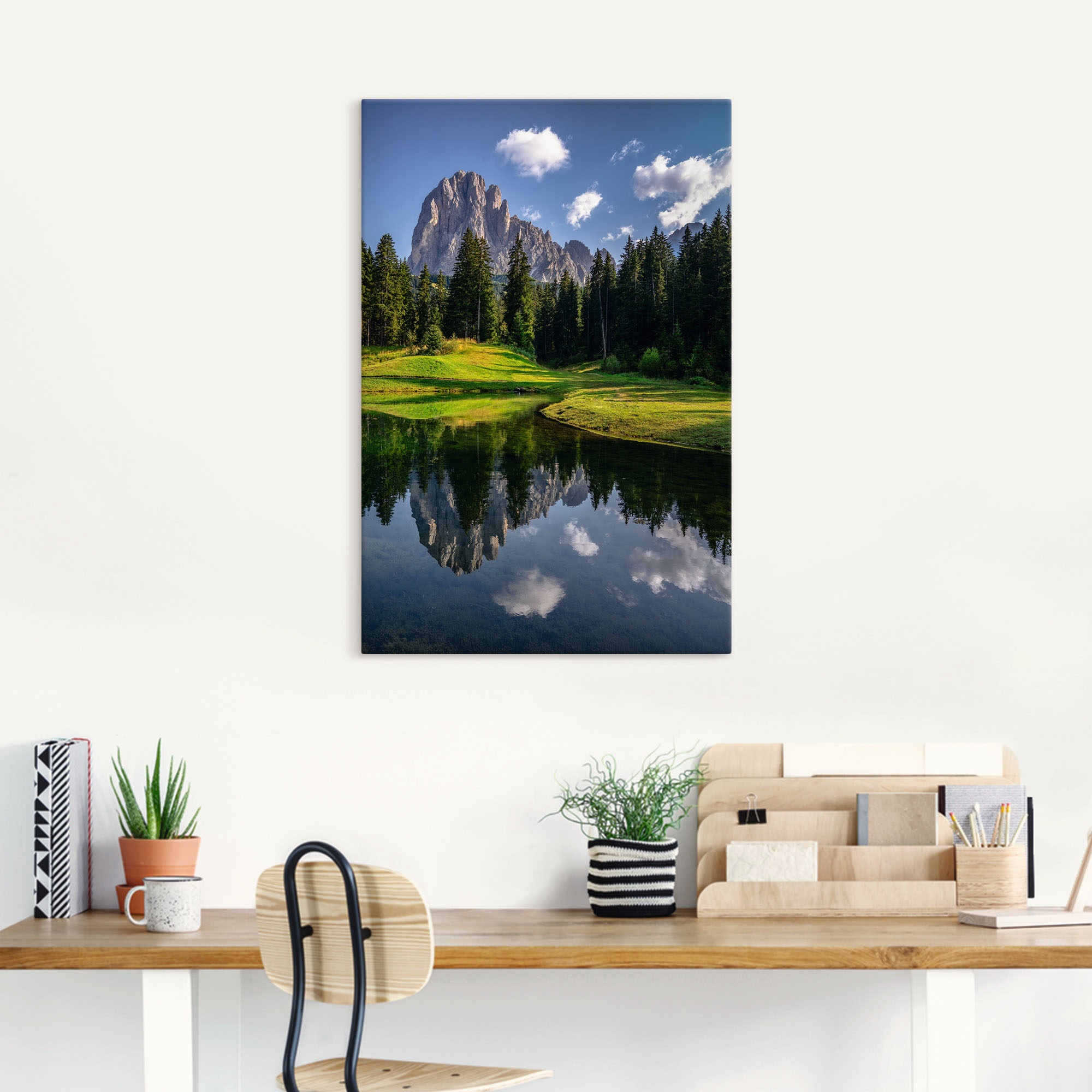 Artland Wandbild »Sommer in Südtirol«, Berge & Alpenbilder, (1 St.), als Alubild, Leinwandbild, Wandaufkleber oder Poster in versch. Größen