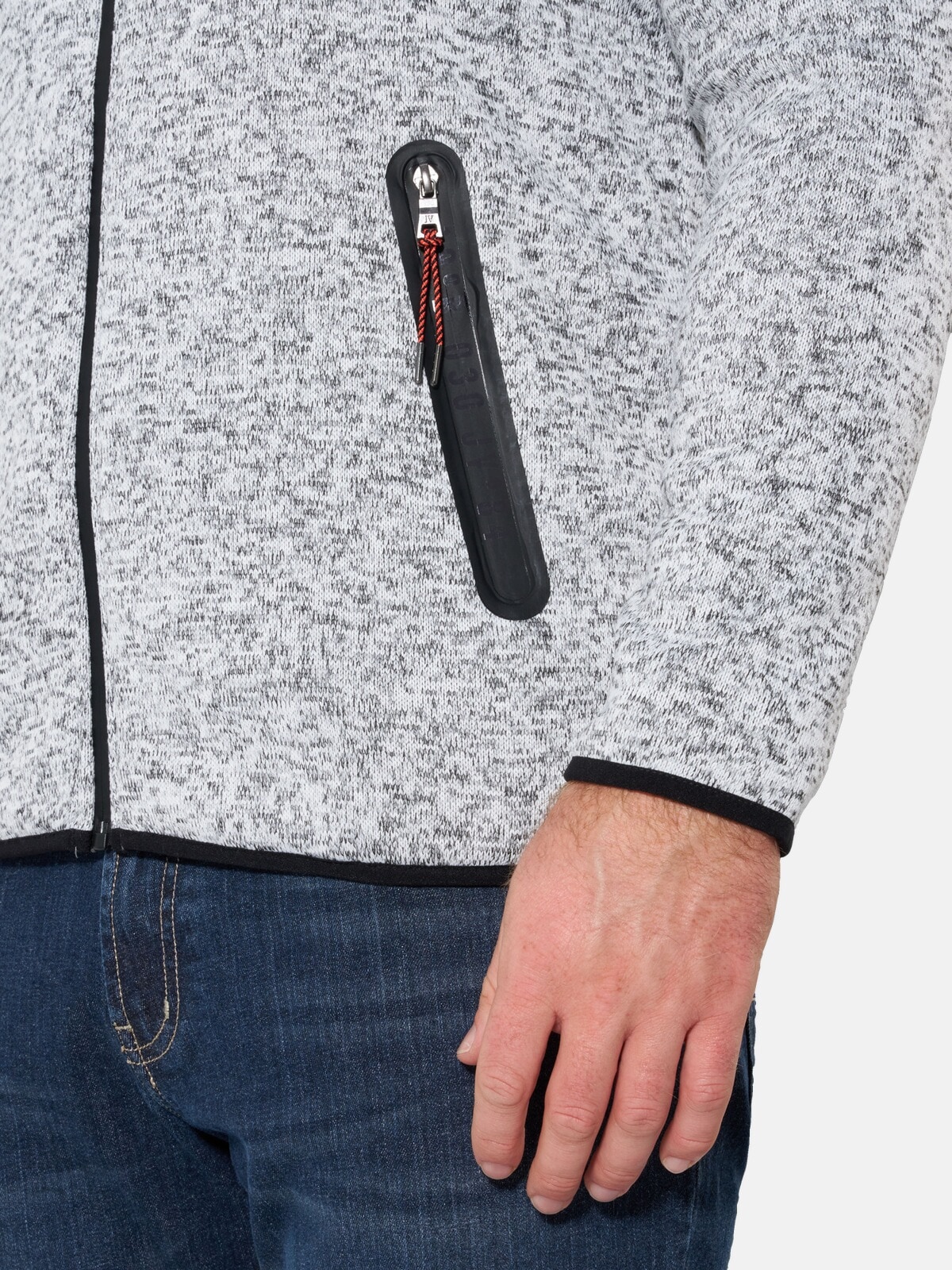 Jan Vanderstorm Sweatjacke »Strickfleecejacke JAAFET«