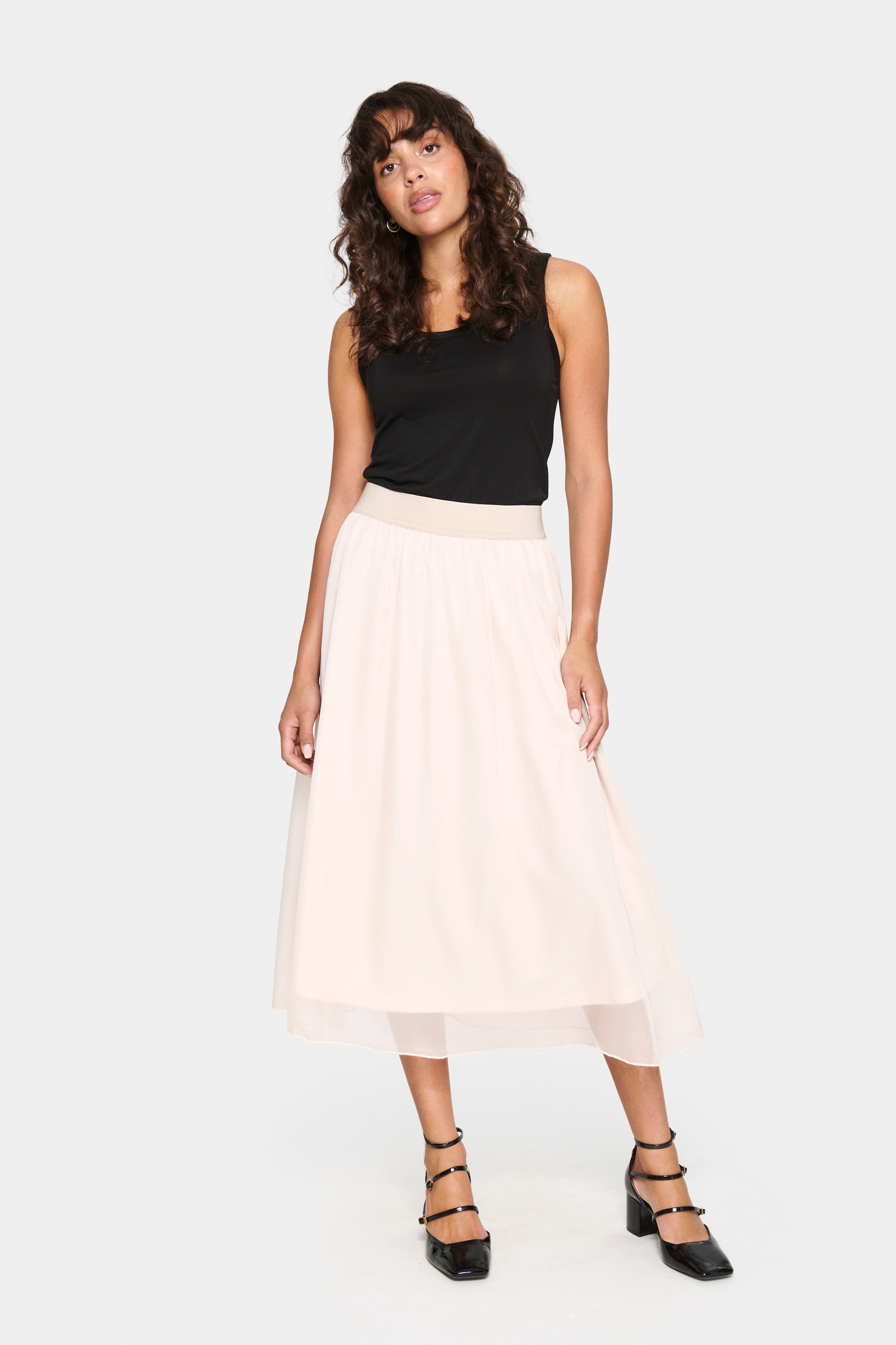 Saint Tropez Midirock »CoralSZ Skirt«, aus Chiffon