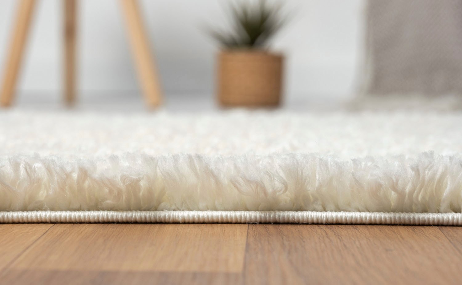 my home Hochflor-Bettumrandung »Banji«, (3 tlg.), Uni Farben, weich und flauschig, auch als Läufer & in rund erhältlich