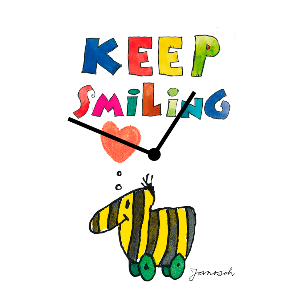 LuckyLinde Wanduhr »Tigerente« Wanduhr, Uhr, geräuschlos, JANOSCH, Kindermotiv, Panama