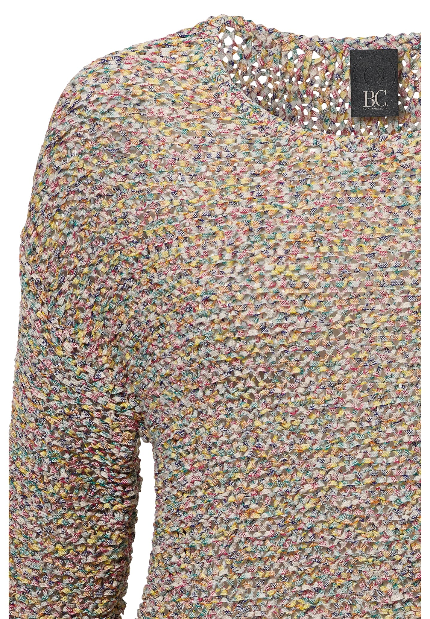heine Strickpullover »Rundhals-Pullover Rundhalspullover mit Seitenschlitzen«