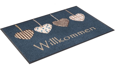 my home Fußmatte »Magne«, rechteckig, mit Spruch, Schrift Design, waschbar,  robust, pflegeleicht, rutschfest kaufen im OTTO Online Shop | Flachgewebe-Teppiche