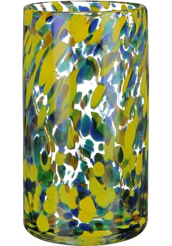 Tischvase »Zylindervase Splash, Höhe ca. 21 cm«, (1 St.)